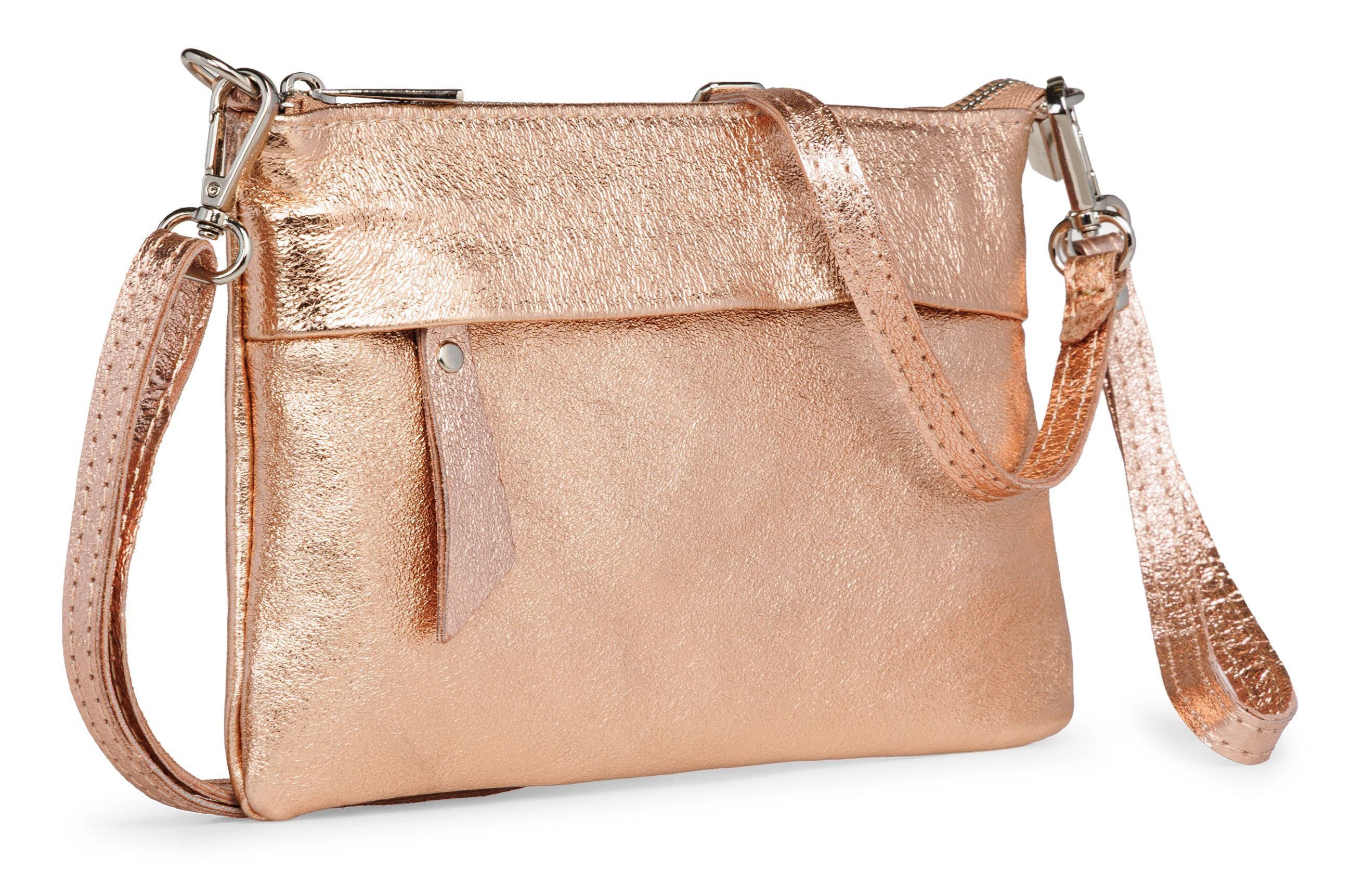 Caspar Clutch Elegante Echtleder Clutch Damen Tasche - CLASSIC LINE - Modell No.845, leicht, elegant & unempfindlich - 100% Echtleder - Handmade in Italy