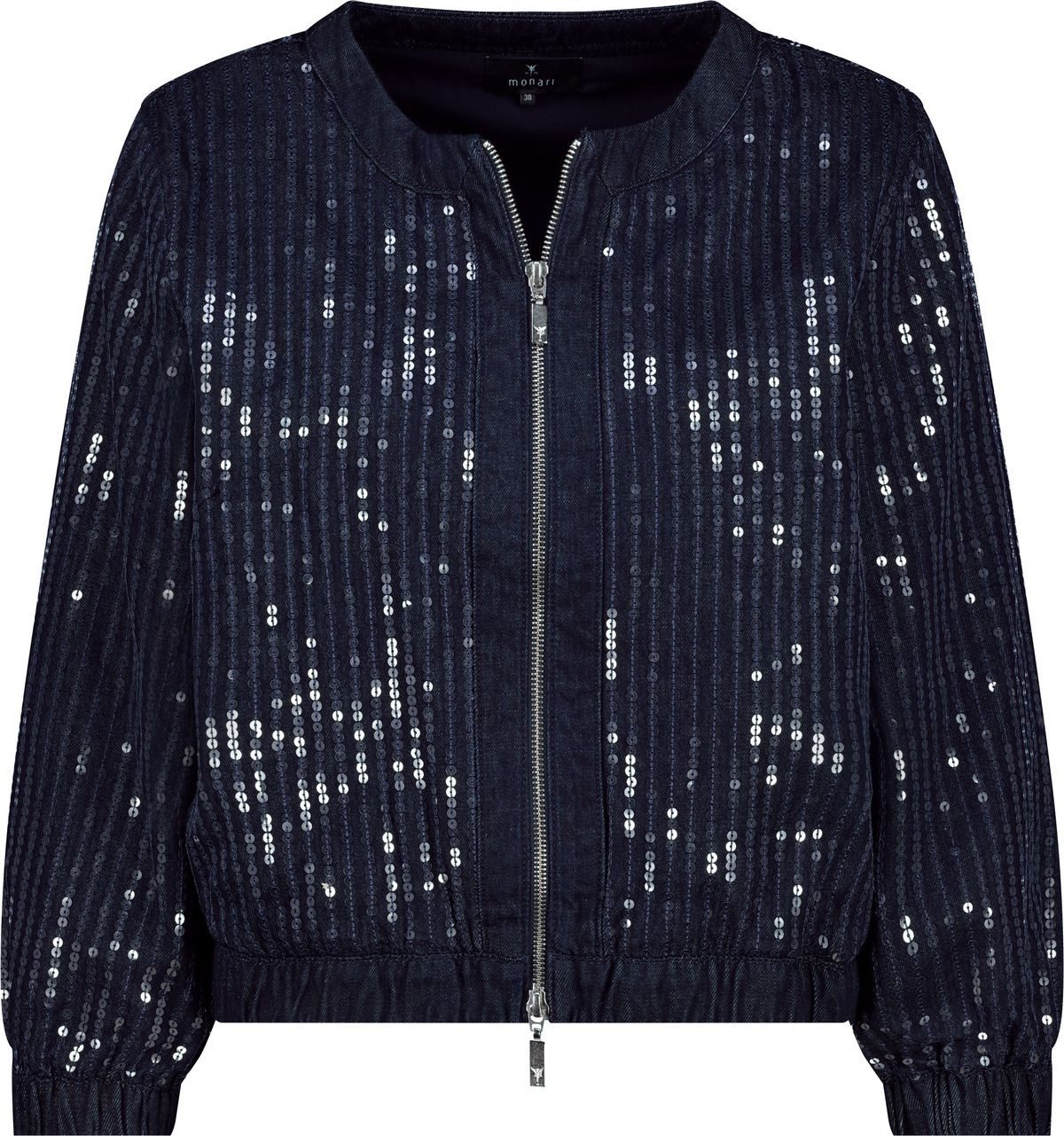 Wolljacke Jeansjacke mit Pailletten