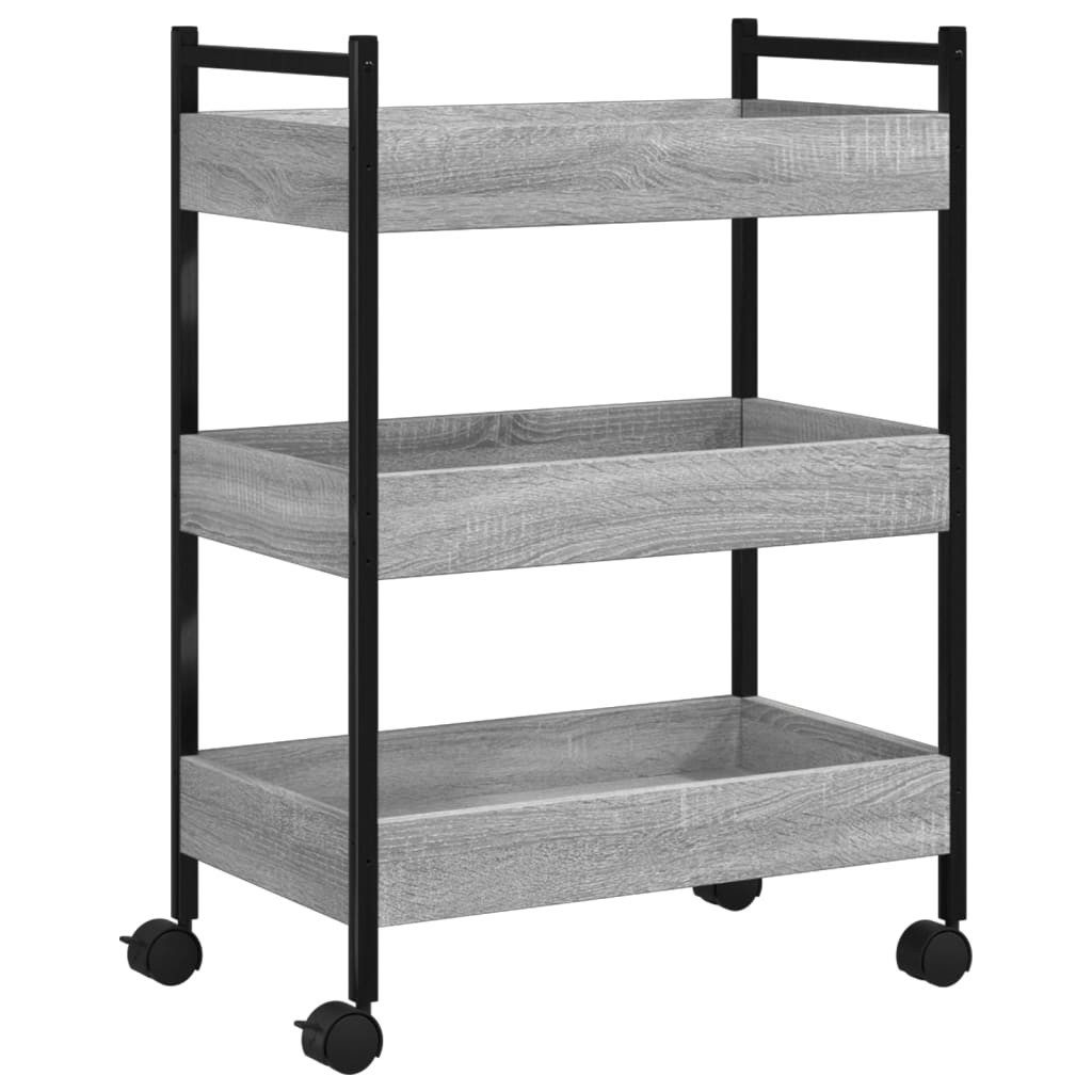 vidaXL Küchenwagen Küchenwagen Grau Sonoma 50x30x70 günstig online kaufen