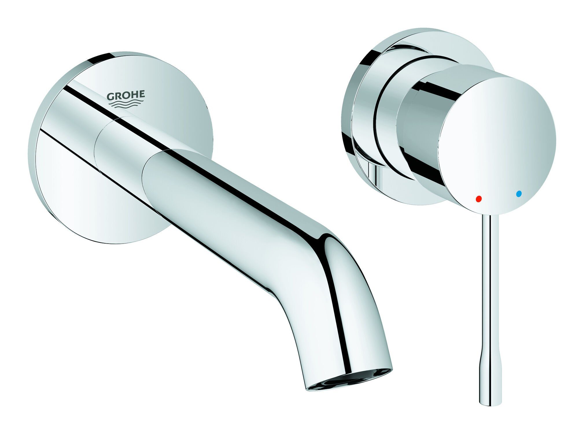 Grohe Unterputzarmatur Essence 2-Loch-Waschtischbatterie Ausladung 183 mm - Chrom