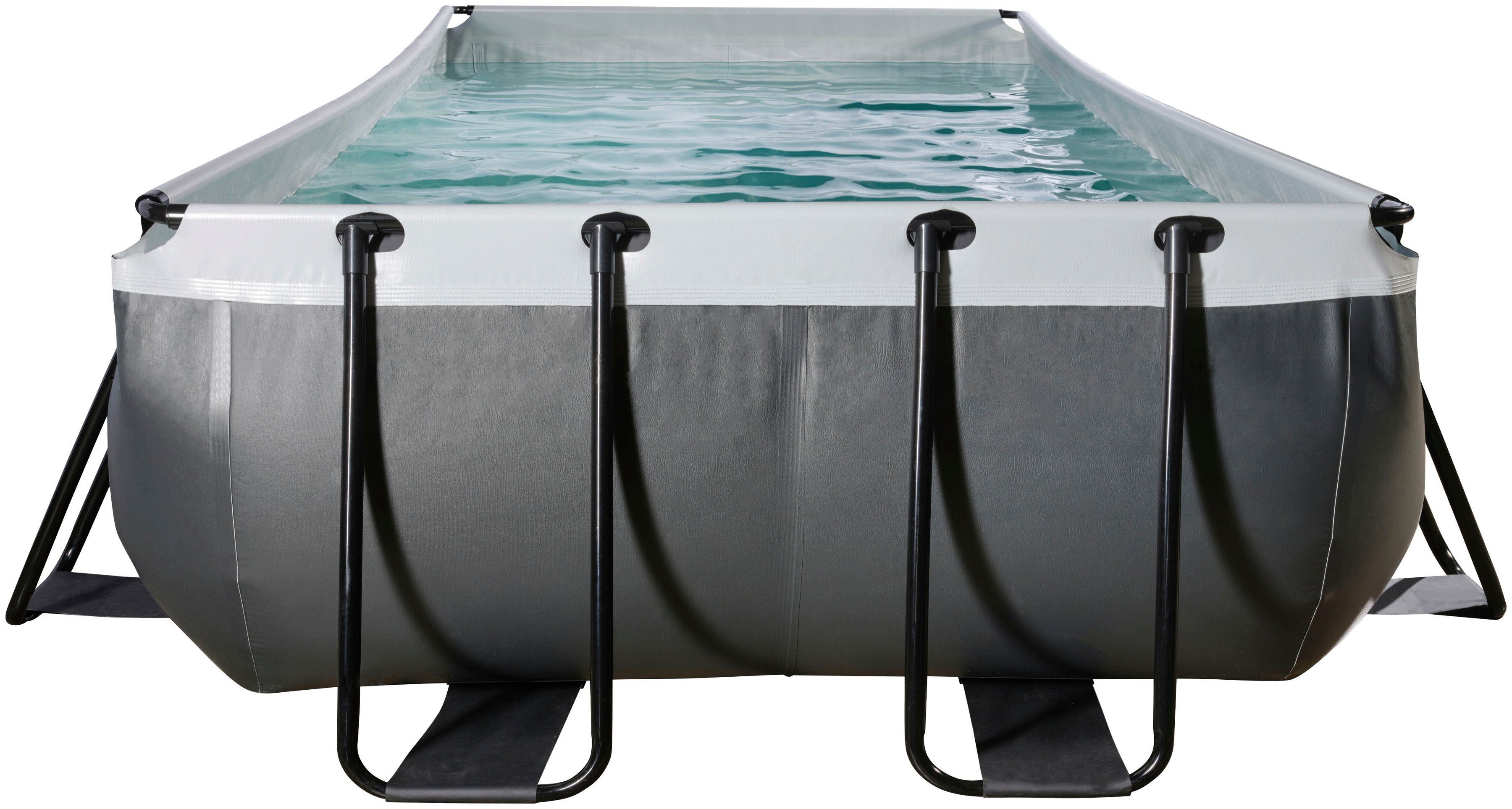 EXIT Framepool (Set, 3-tlg), BxLxH: 250x540x100 cm, inkl. Sicherheitsleiter, Sandfilteranlage