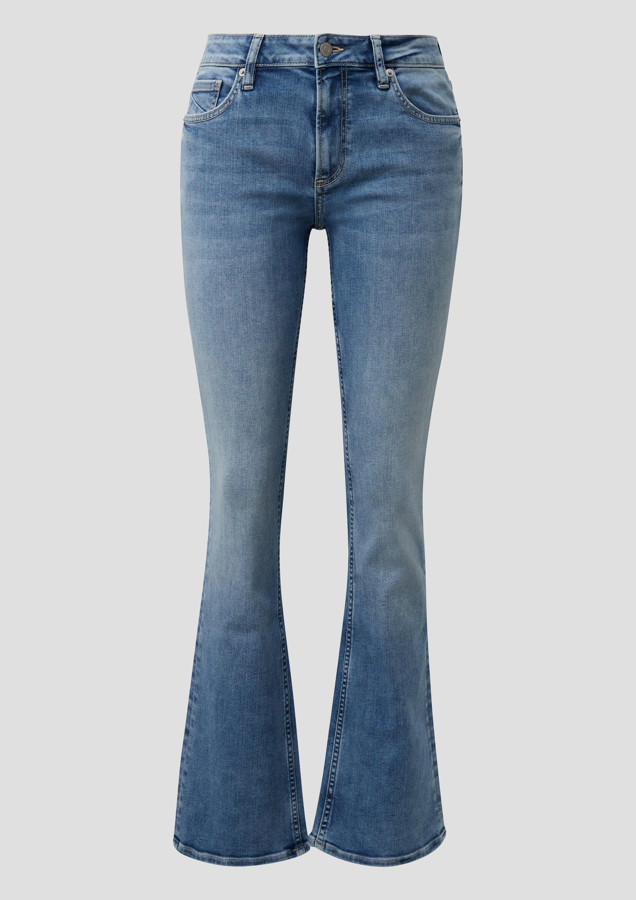 QS Bootcut-Jeans Jeans-Hose CATIE Jeans Catie / Slim Fit / Mid Rise / Bootcut Leg