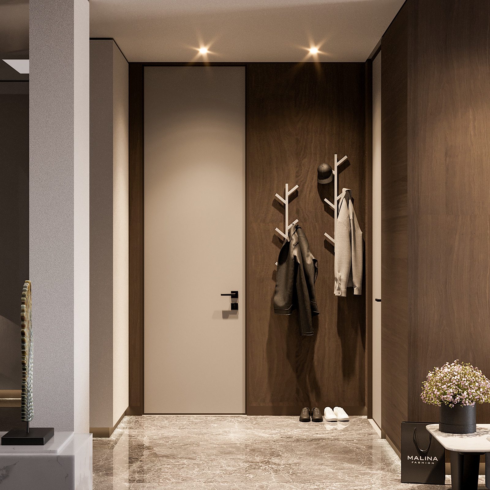 QLS Wandgarderobe aus Stahl – 80,5 cm, 6 Haken, inkl. Montageset, Perfekt f günstig online kaufen