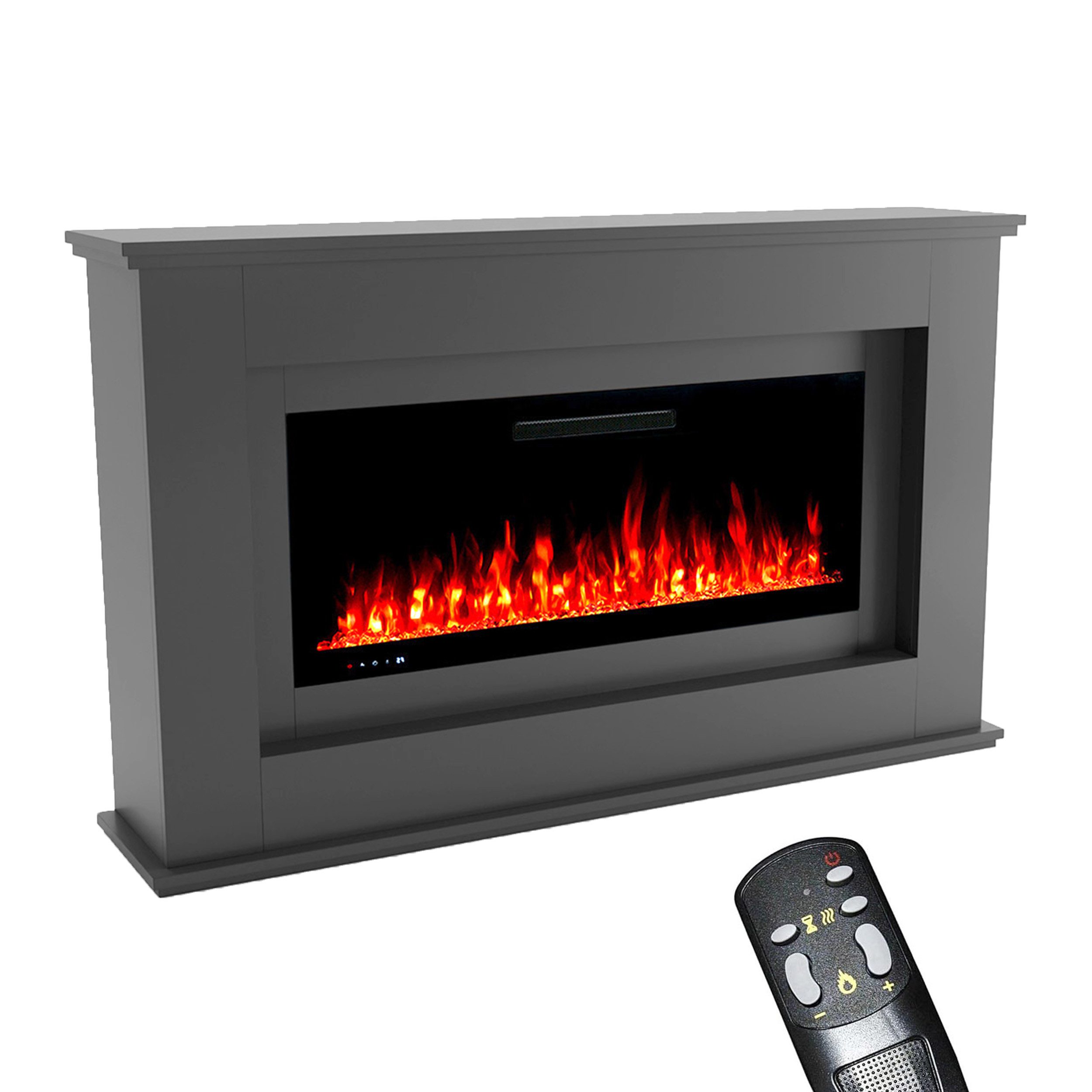 GLOW FIRE Elektrokamin weiß / grau günstig online kaufen