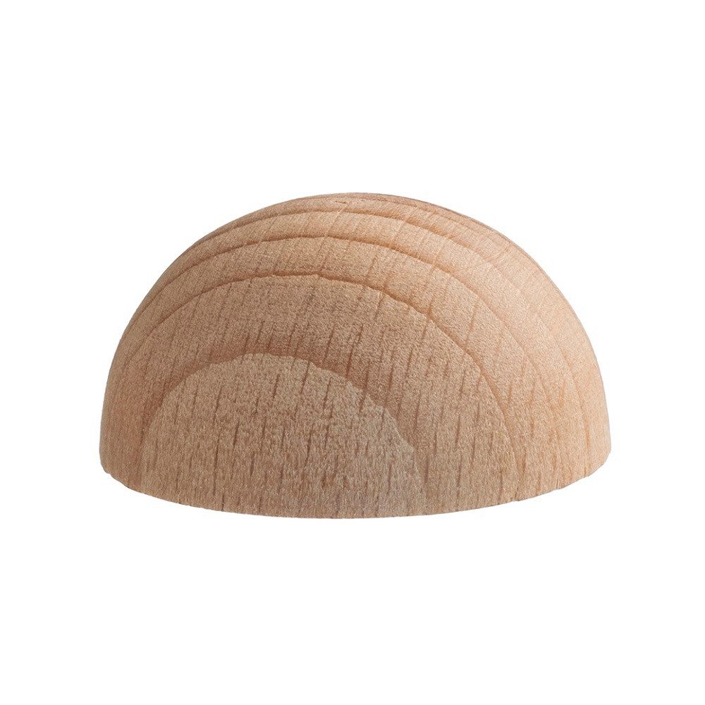 efco creative Bastelperlen Basteln, Holz, Holzartikel, Halbkugeln, Halbkugel roh, (1-tlg), Bastelartikel