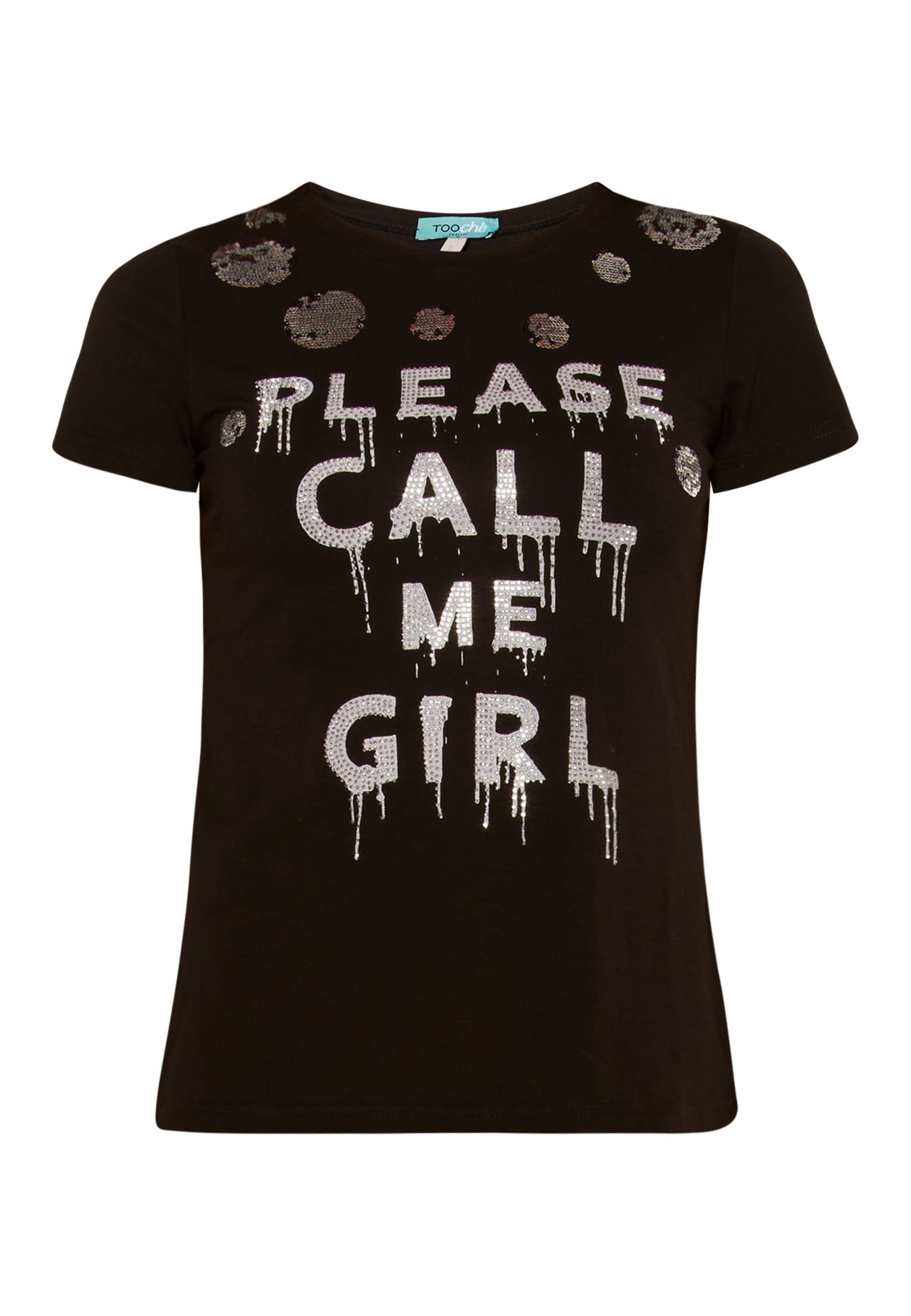 Call Tooche Print-Shirt T-shirt BLACK