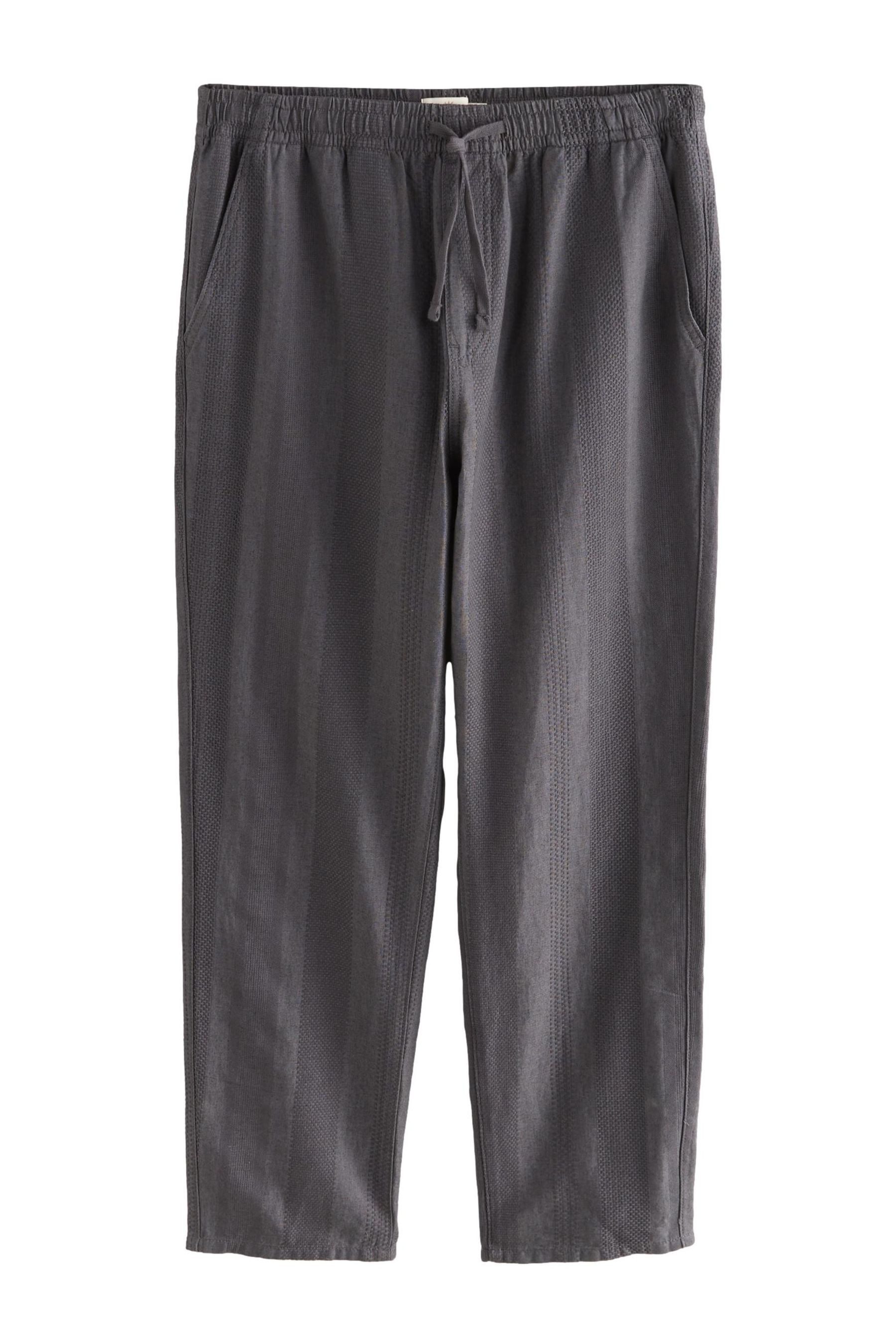 Next Leinenhose Gestreifte Hose aus Baumwolle und Leinen (1-tlg) günstig online kaufen