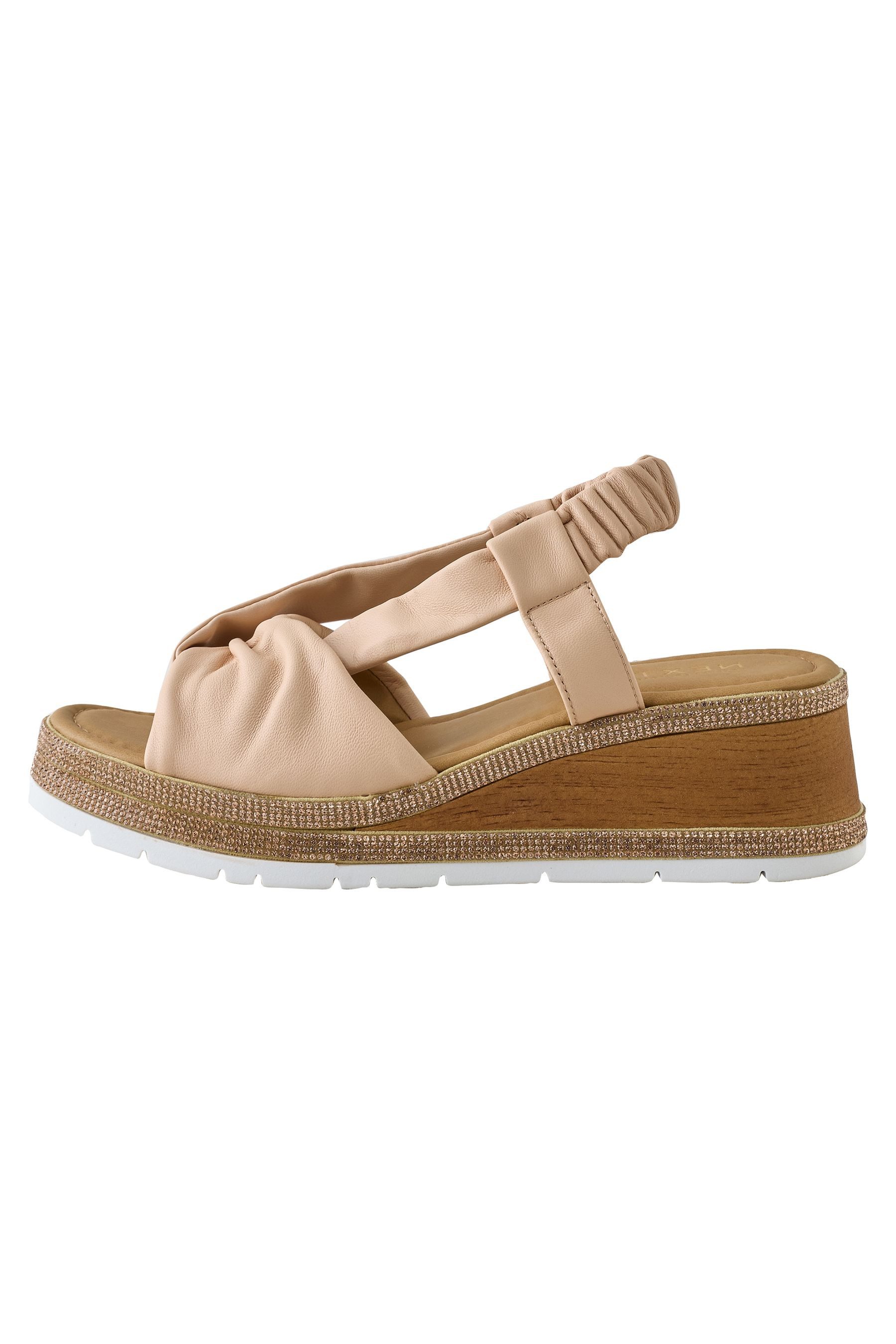 Next Forever Comfort® zehenfreie Wedges mit Glitzer Keilsandalette