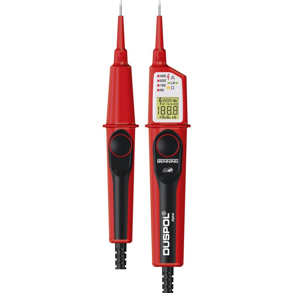 Benning Spannungsprüfer Benning Duspol digital Spannungs und Durchgangsprüfer (050263)