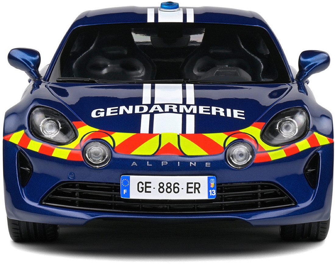 Solido Modellauto Solido Modellauto Maßstab 1:18 Alpine A110 Gendarmerie blau 2023 S1801, Maßstab 1:18