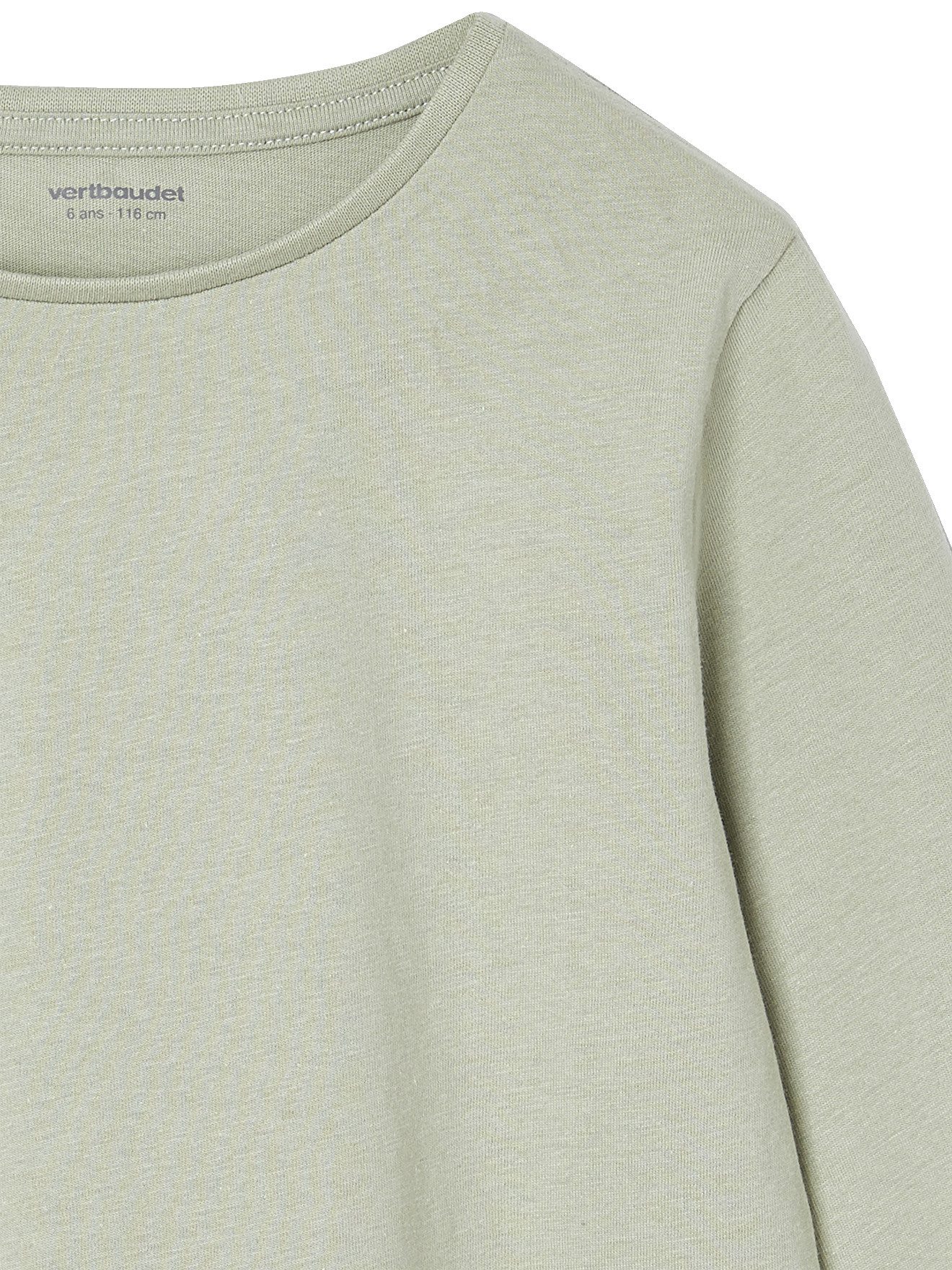 vertbaudet Langarmshirt Mädchen Shirts mit Print BASIC 3er-Pack