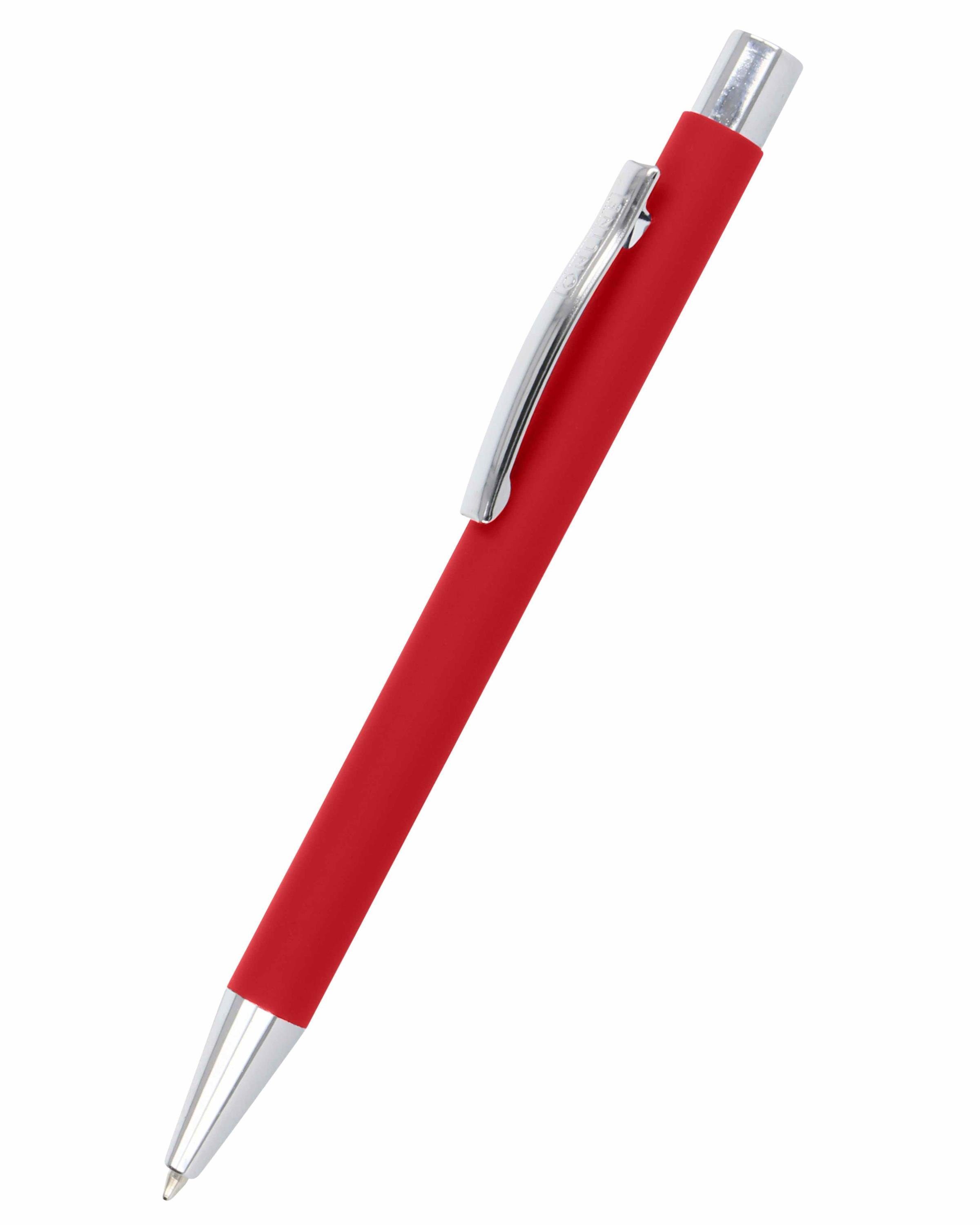 Online Pen Kugelschreiber Soft Metal Druckkugelschreiber, aus Aluminium, mit Softtouch-Feeling Rot