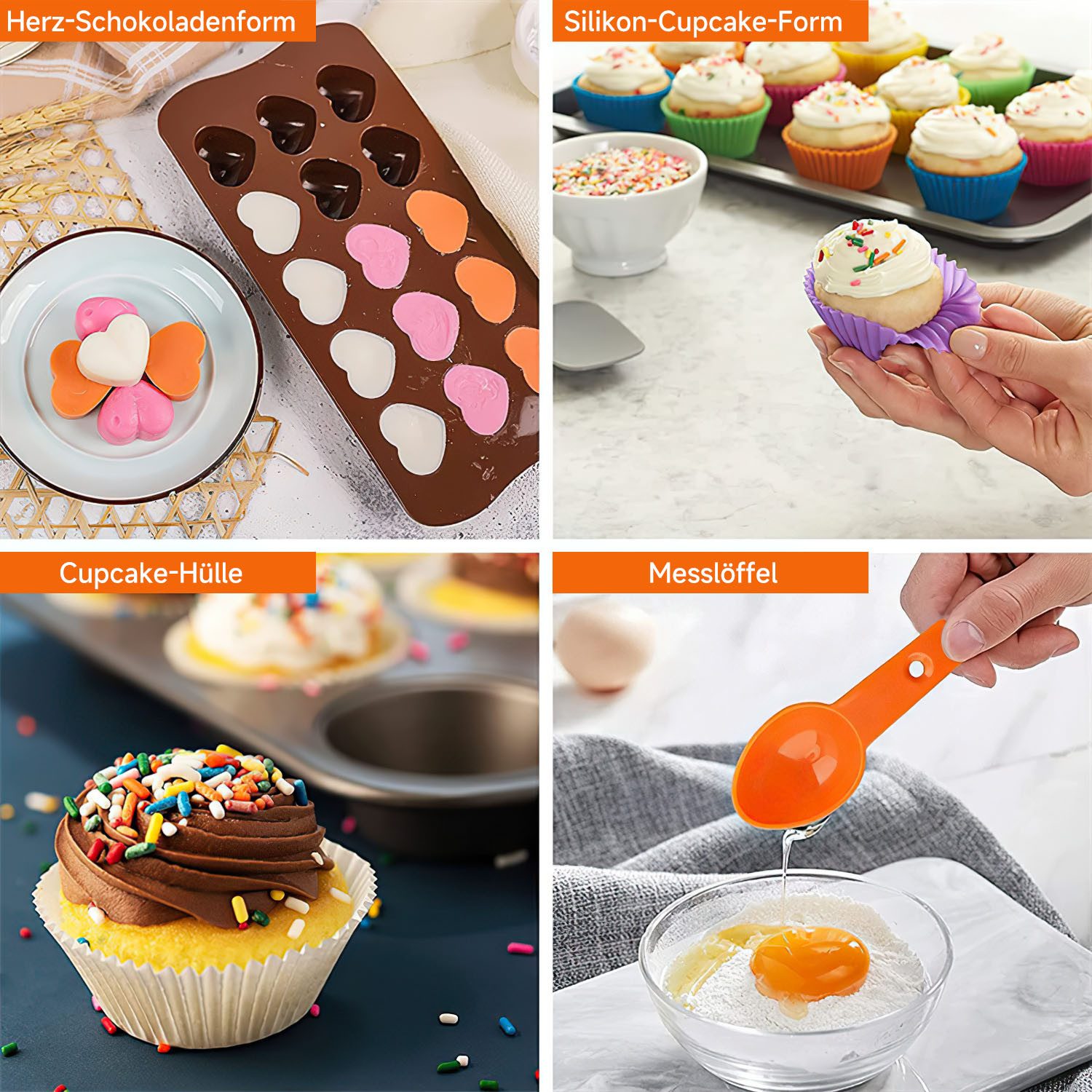 SURFOU Spritzbeutel 413-teiliges Torten Dekorationsset Kuchen Dekorieren Zubehör Backset mit Springform KuchenformenTortenplatte Drehbar – Bild 5 von 5