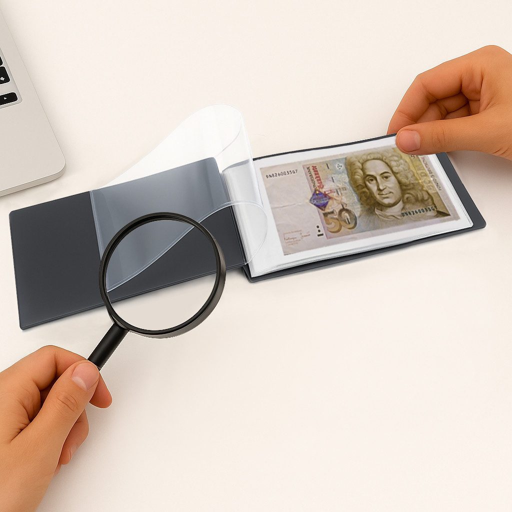 Safe-Album Münzetui SAFE 226 Taschen-Banknoten-Album – 20 Seiten für 20/40 Banknoten