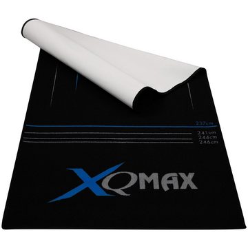 XQMAX Dartmatte Turnier Dartteppich 285x80cm Streifen Farbwahl, Turnierabstand Turniermatte Steeldart Rutschfest Teppich Darts