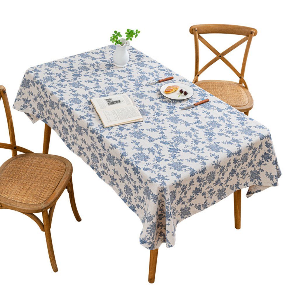 FELIXLEO Tischdecke Tischdecke waschbare mit staubdichter knitterfreier 135*180cm | Tischdecken