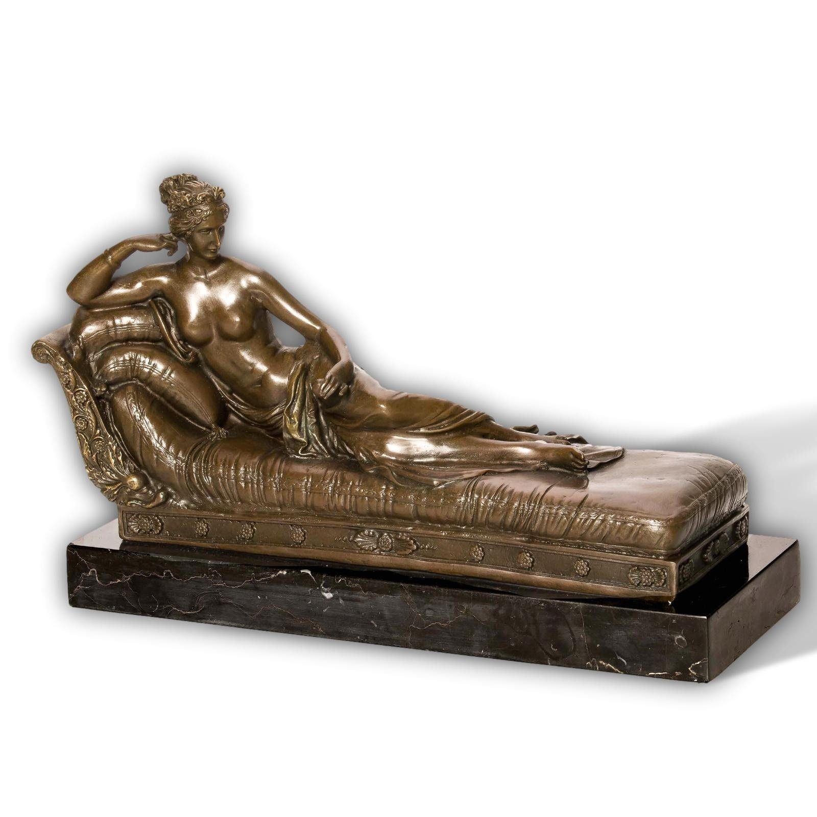 Aubaho Skulptur Bronzeskulptur Venus nach Canova Bronze Skulptur Figur Bronzefigur Ant