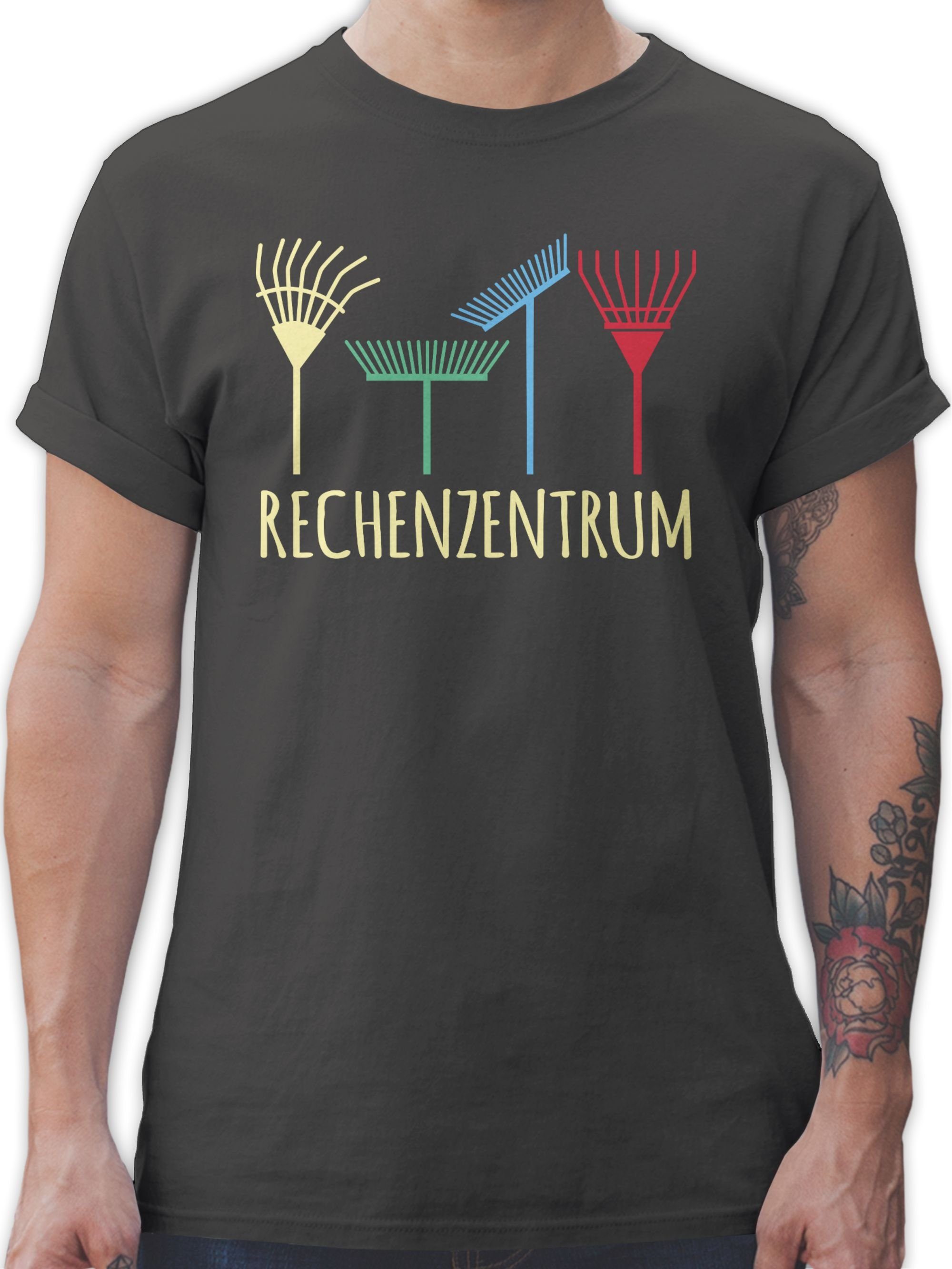 Shirtracer T-Shirt Rechenzentrum - Geschenk Gärtner Gartenarbeit Geschenkidee Hobby Outfit 02 Dunkelgrau