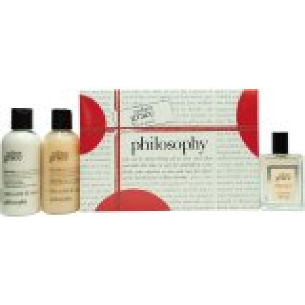 philosophy Hautpflege-Set Radiant Grace Gift Set 60ml EDP + 180ml Shower Gel + 180ml Body Lotion