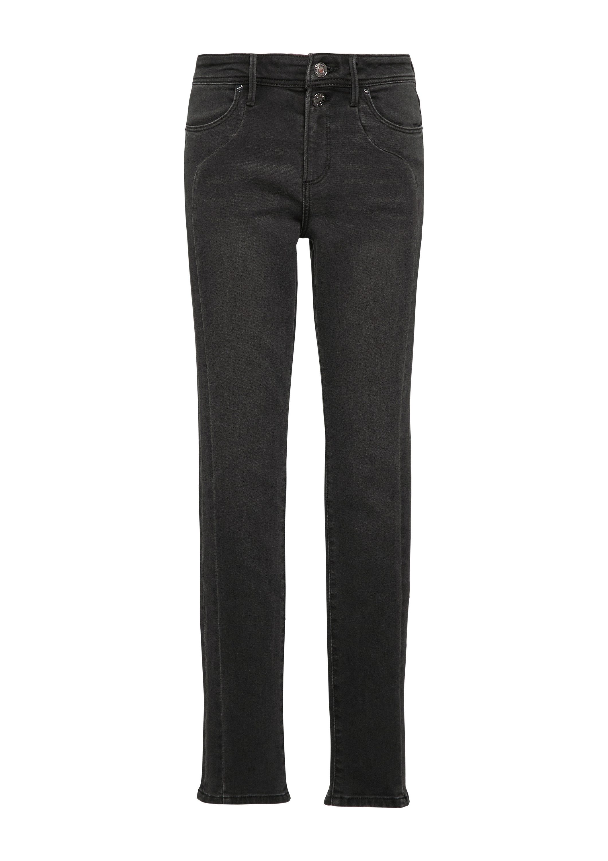 s.Oliver Slim-fit-Jeans Jeans-Hose BETSY Jeans Betsy / Slim Fit / Mid Rise / Slim Leg / Ziernaht