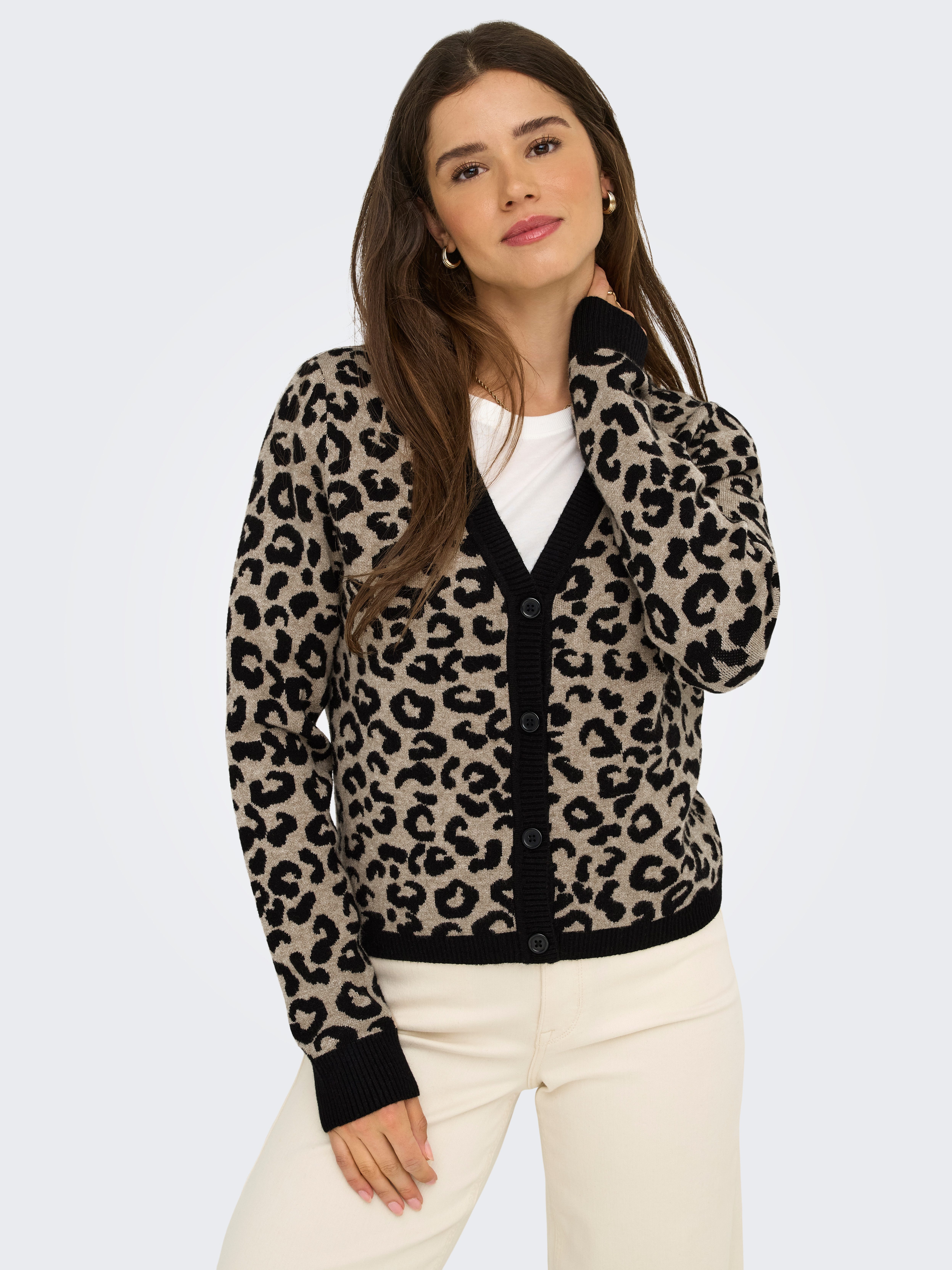 ONLY Strickjacke ONLLEO LS V-NECK CARDIGAN günstig online kaufen