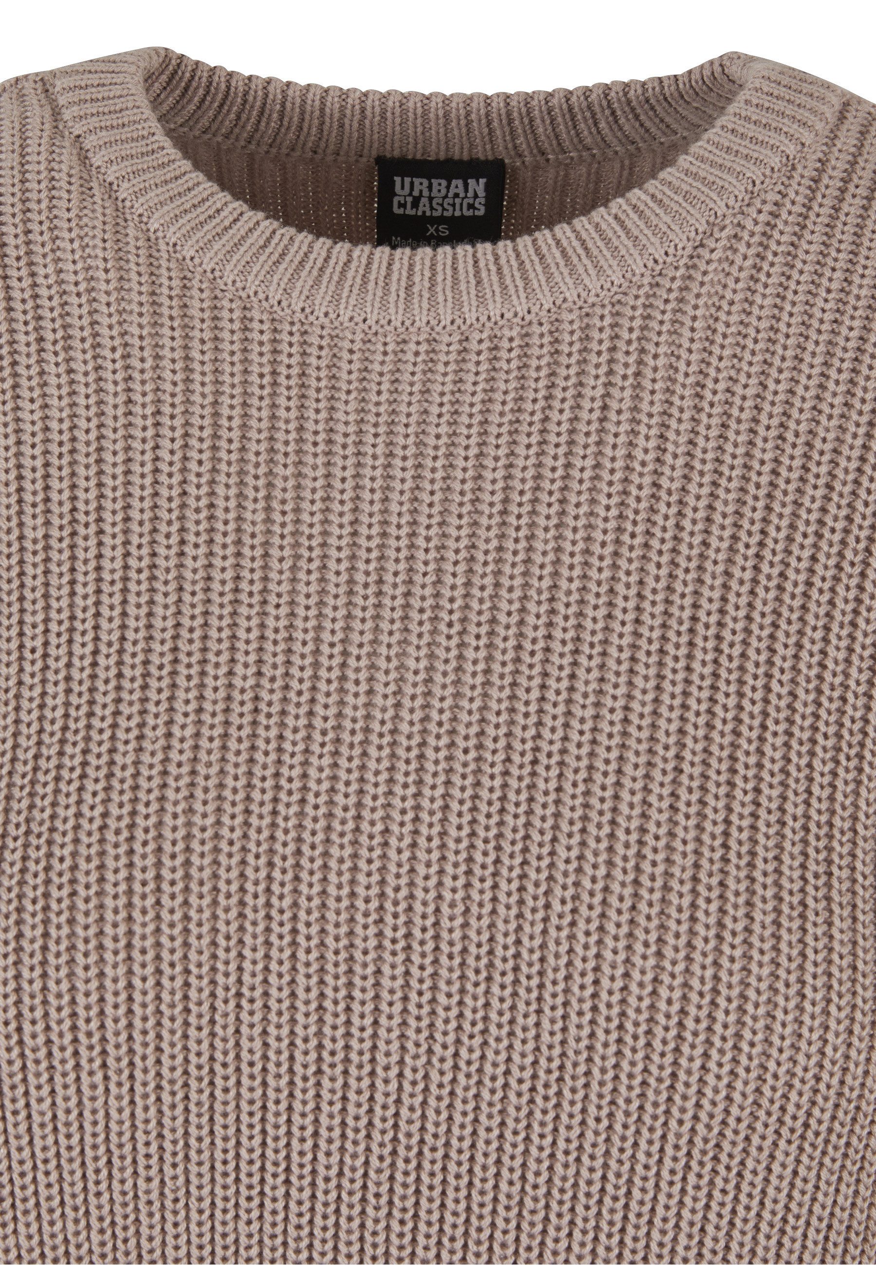 URBAN CLASSICS Fleecepullover Urban Classics Damen Ladies Rib Knit Sweater