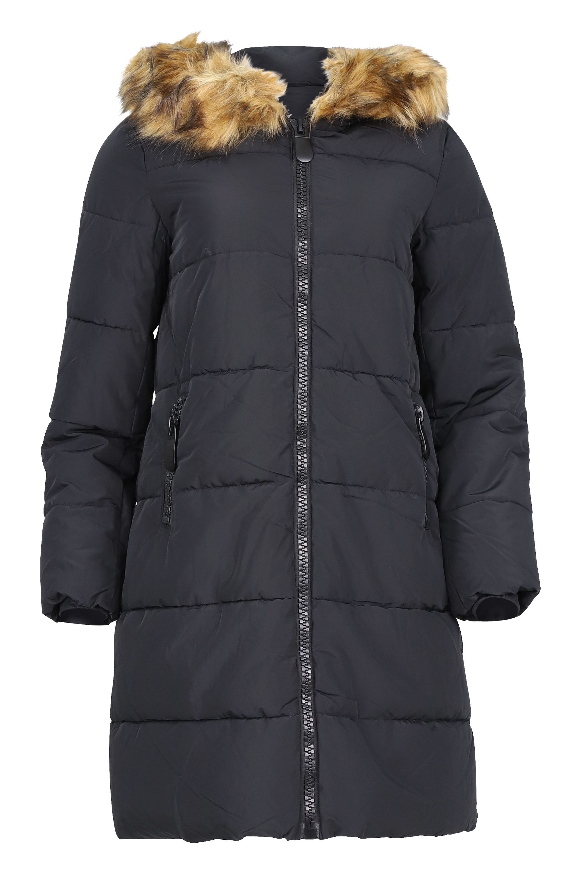 Steppjacke malito Damen Steppmantel, wattierter Wintermantel, Jacke mit Kapuze
