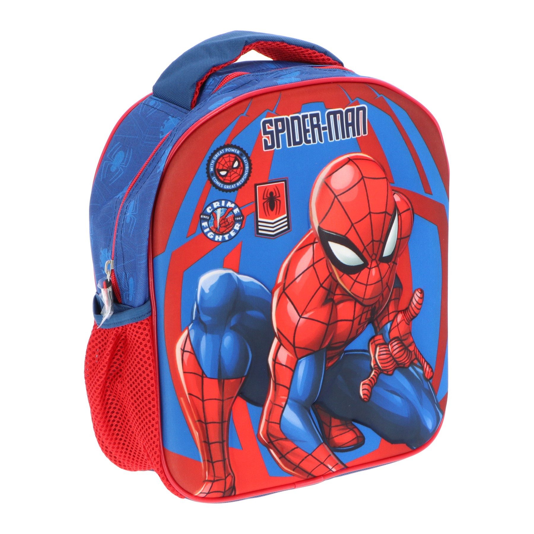 Spiderman Kinderrucksack Spider-Man 3D Rucksack Kinder Marvel Kindergarten Blau