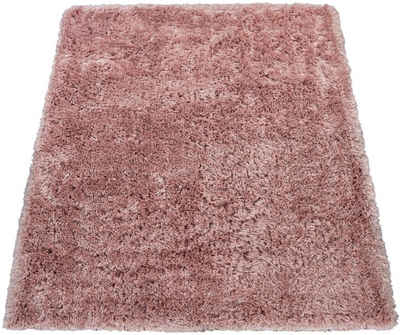 Hochflor-Teppich Akumal 930, Paco Home, rechteckig, Höhe: 60 mm, Shaggy, besonders weich durch Softgarn, Uni-Farben