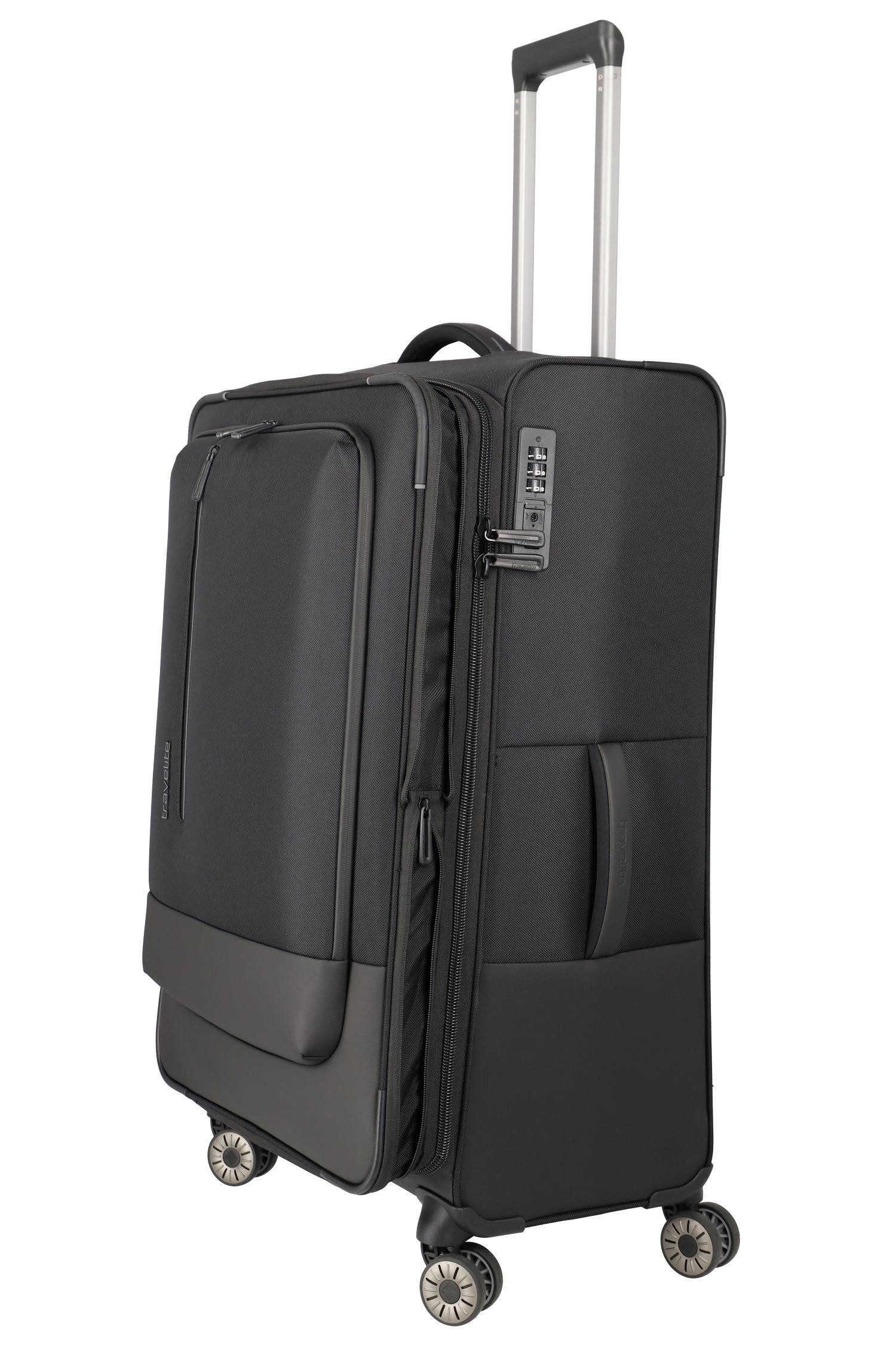 travelite Handgepäckkoffer Travelite Crosslite 5.0 L Schwarz Trolley 92949-01