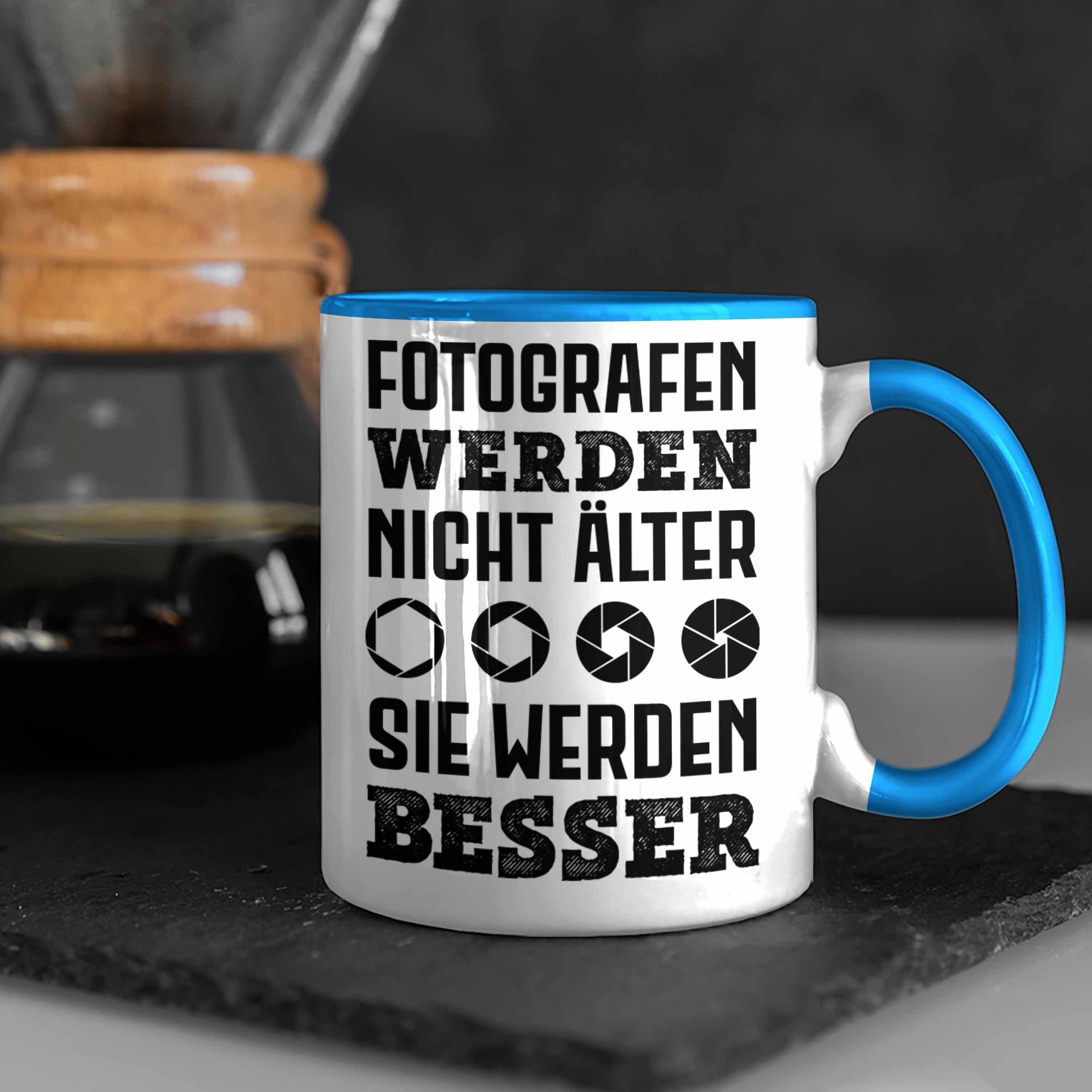 Blau Kaffeetasse Trendation Fotografie Tasse Trendation Geschenk Lustiger - Zubehör Fotografieren Geschenkideen Spruch Fotograf Tasse