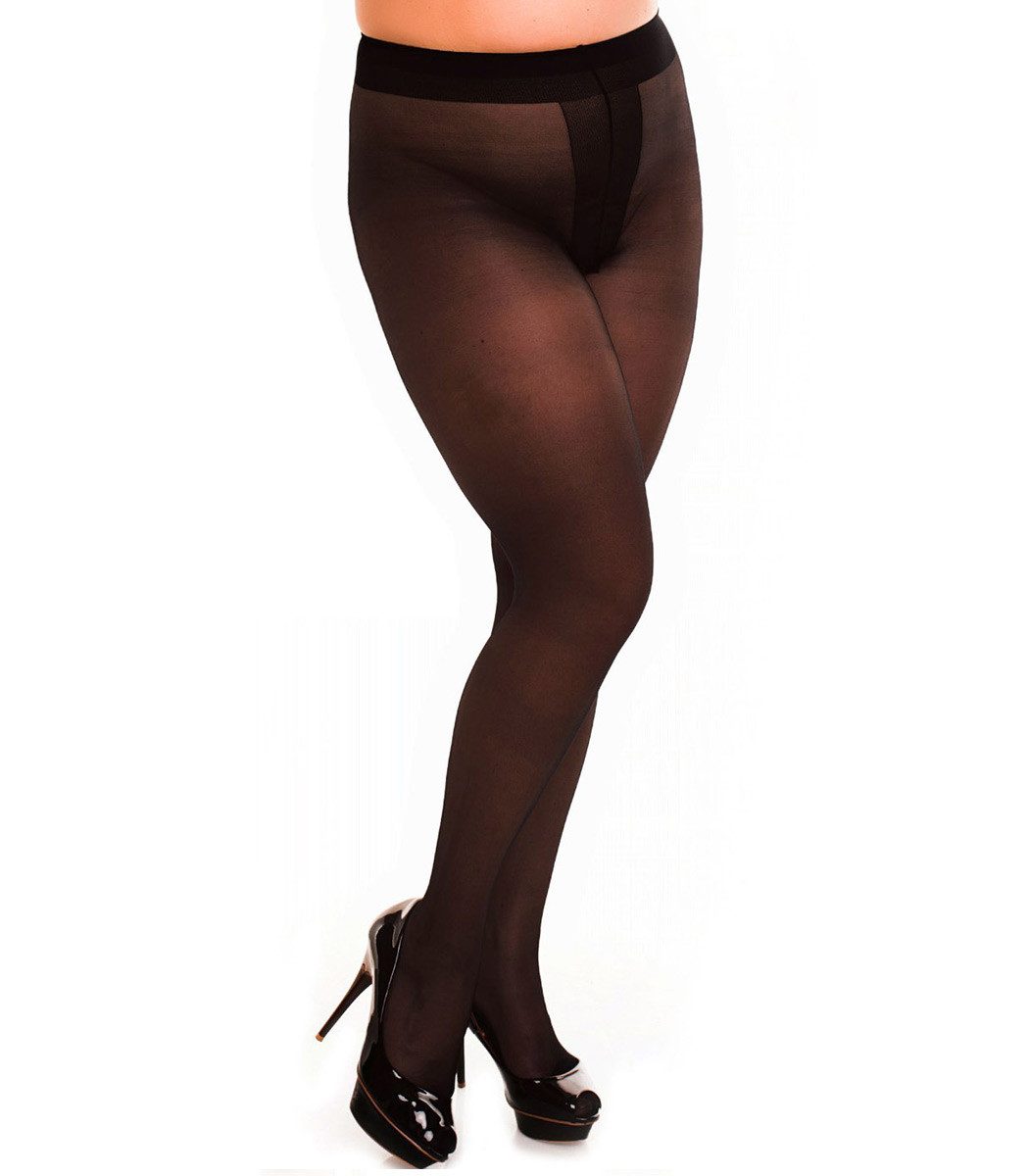 GLAMORY Ouvert Strumpfhose Damen OUVERT 20 DEN 20 DEN (Packung 1 St. 1er-Pack) glänzend