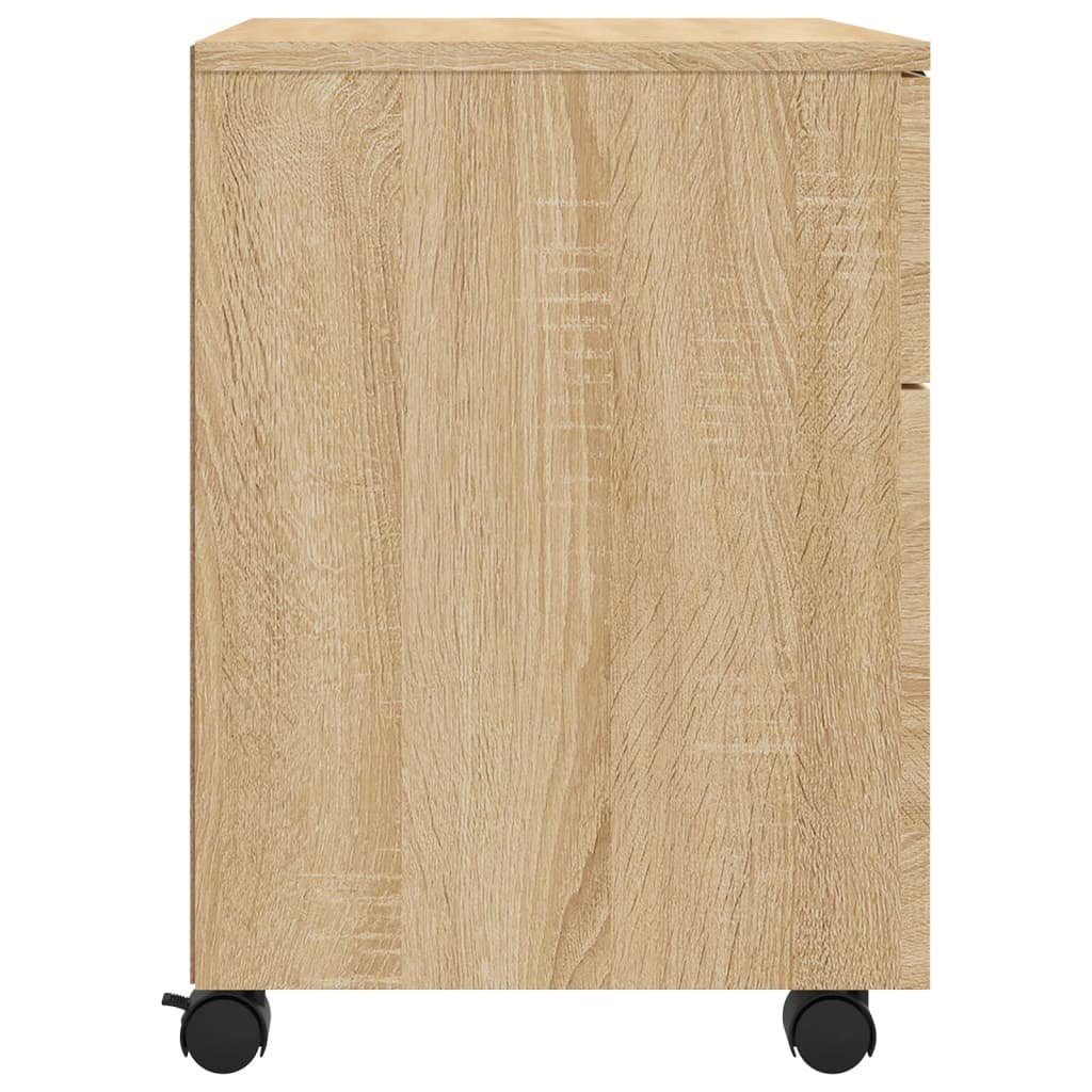 Mobiler mit furnicato Rollen Sonoma-Eiche Aktenschrank cm 45x38x54 (1-St)