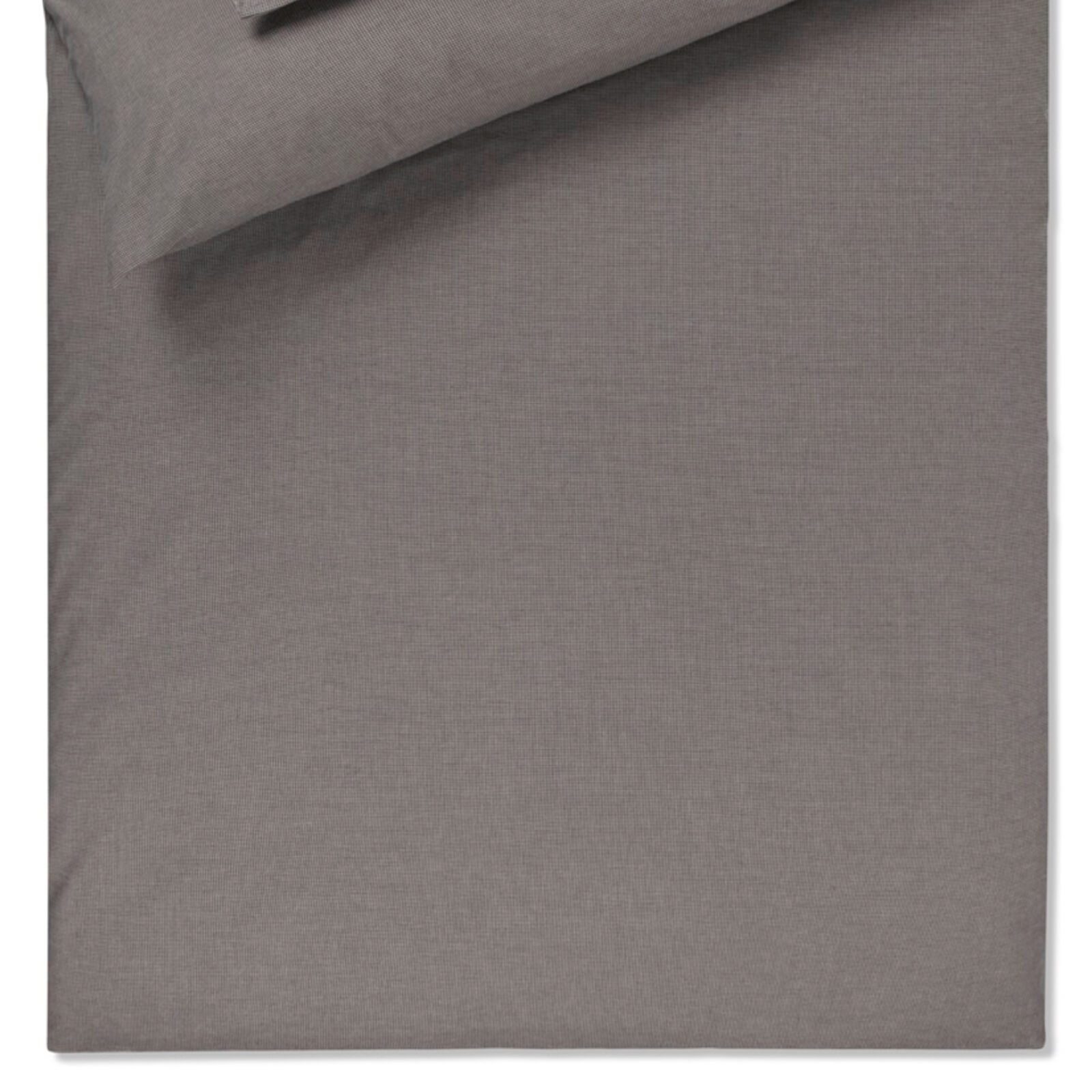 JOOP! Bettwäsche Soft 45001 17 Taupe Flanell, Flanell, 3 teilig, Kariert, Karo, Pepita