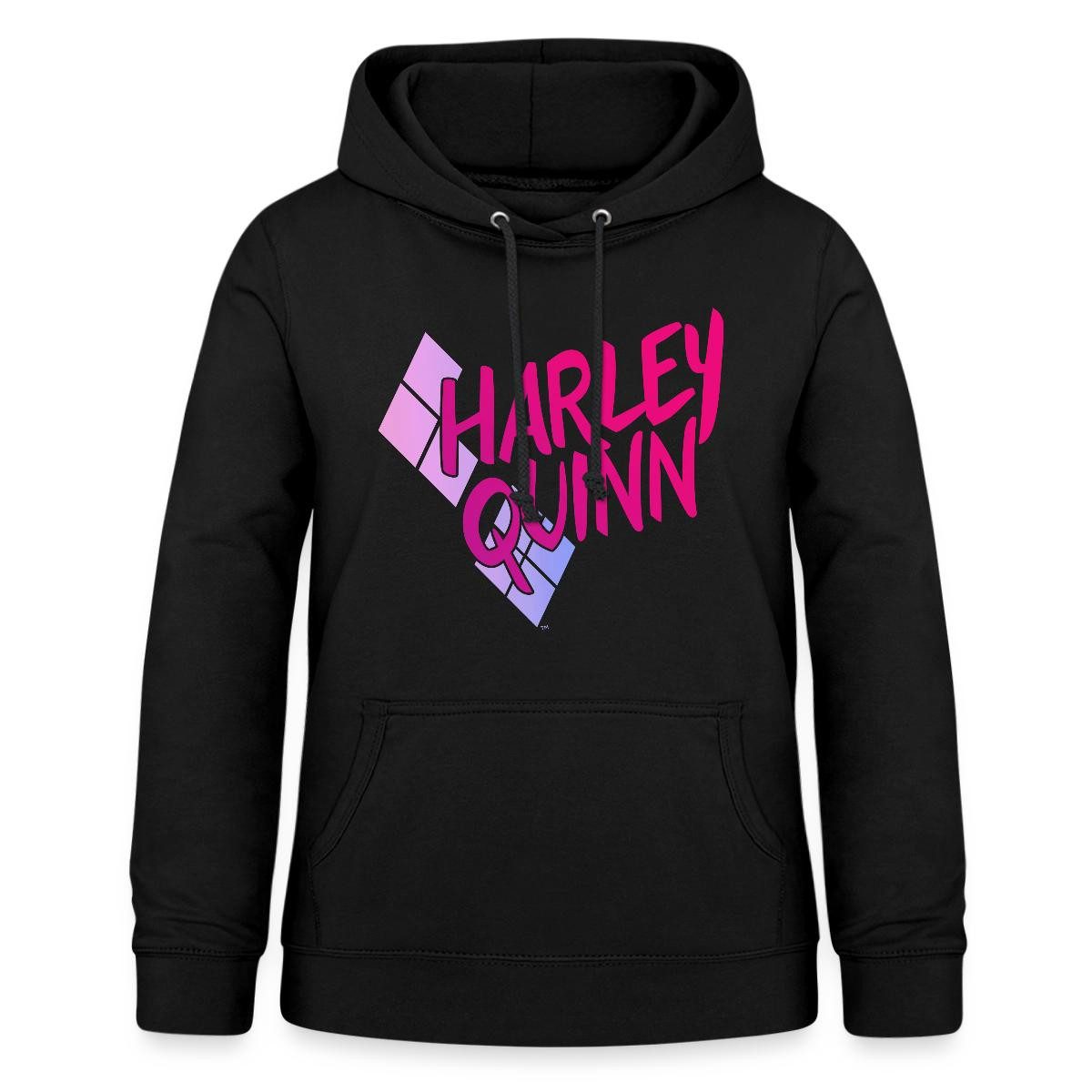 Spreadshirt Hoodie Harley Quinn Rautenstyle Pink Damen Hoodie (1-tlg)