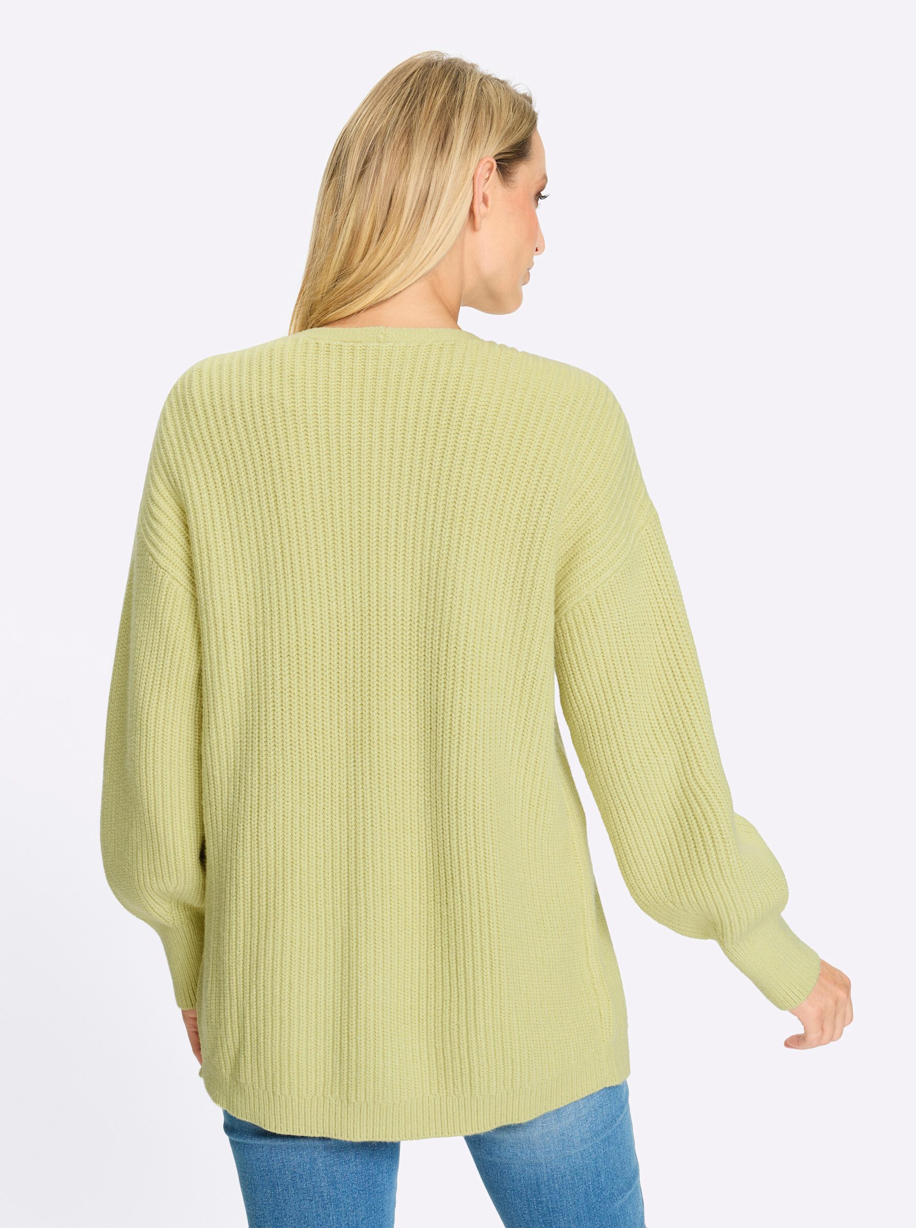 heine Strickjacke Strickjacke Langarm Rippoptik