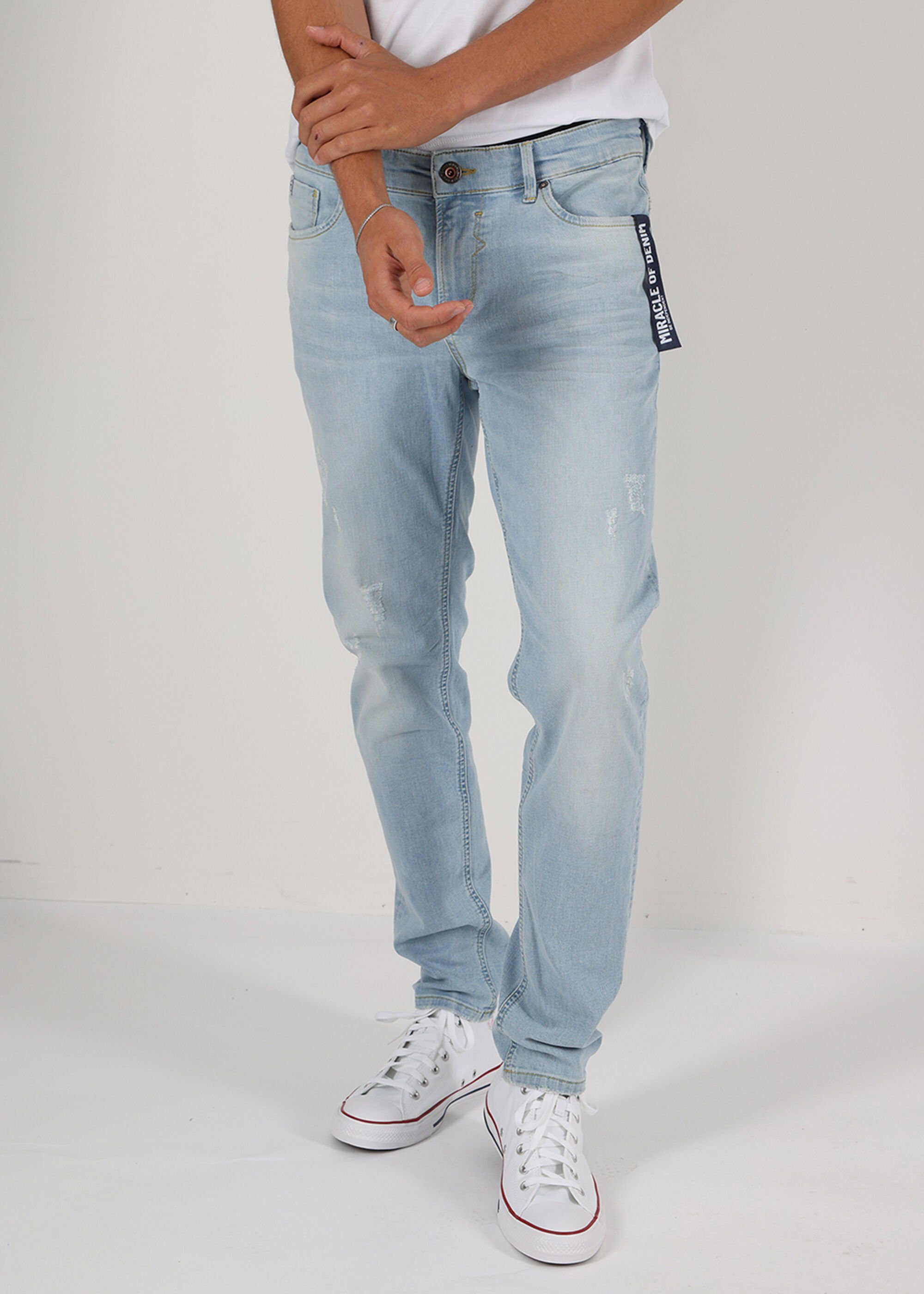 Miracle of Denim 5-Pocket-Jeans Marcel Slim Fit Hochwertige Denimqualität