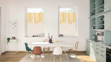 Fensterfolie Fensterfolie selbstklebend, Sichtschutz, Flowing Honey - Gelb, LICHTBLICK ORIGINAL, blickdicht, glatt