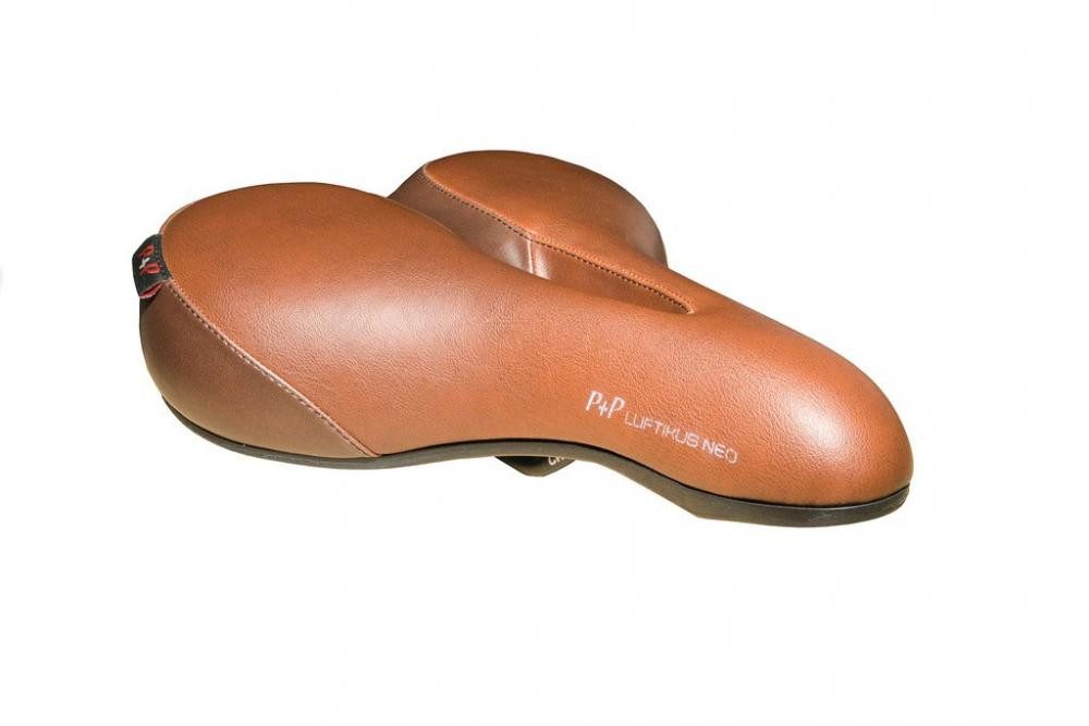 P&P Bequemsattel Fahrradsattel Bequemsattel P&P Luftikus Neo braun, Unisex