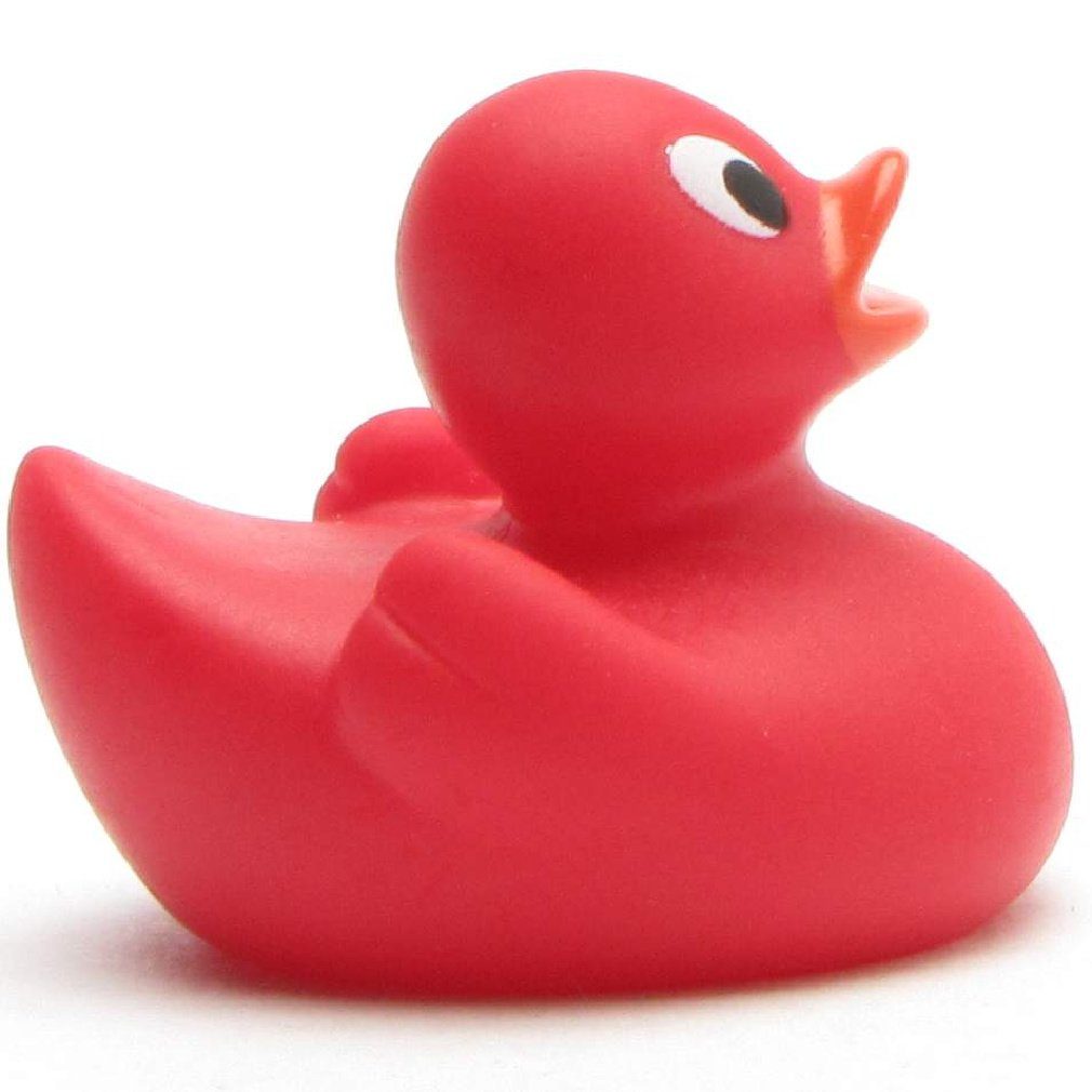 - - Quietscheentchen cm Badespielzeug Duckshop rot Badeente 4,5