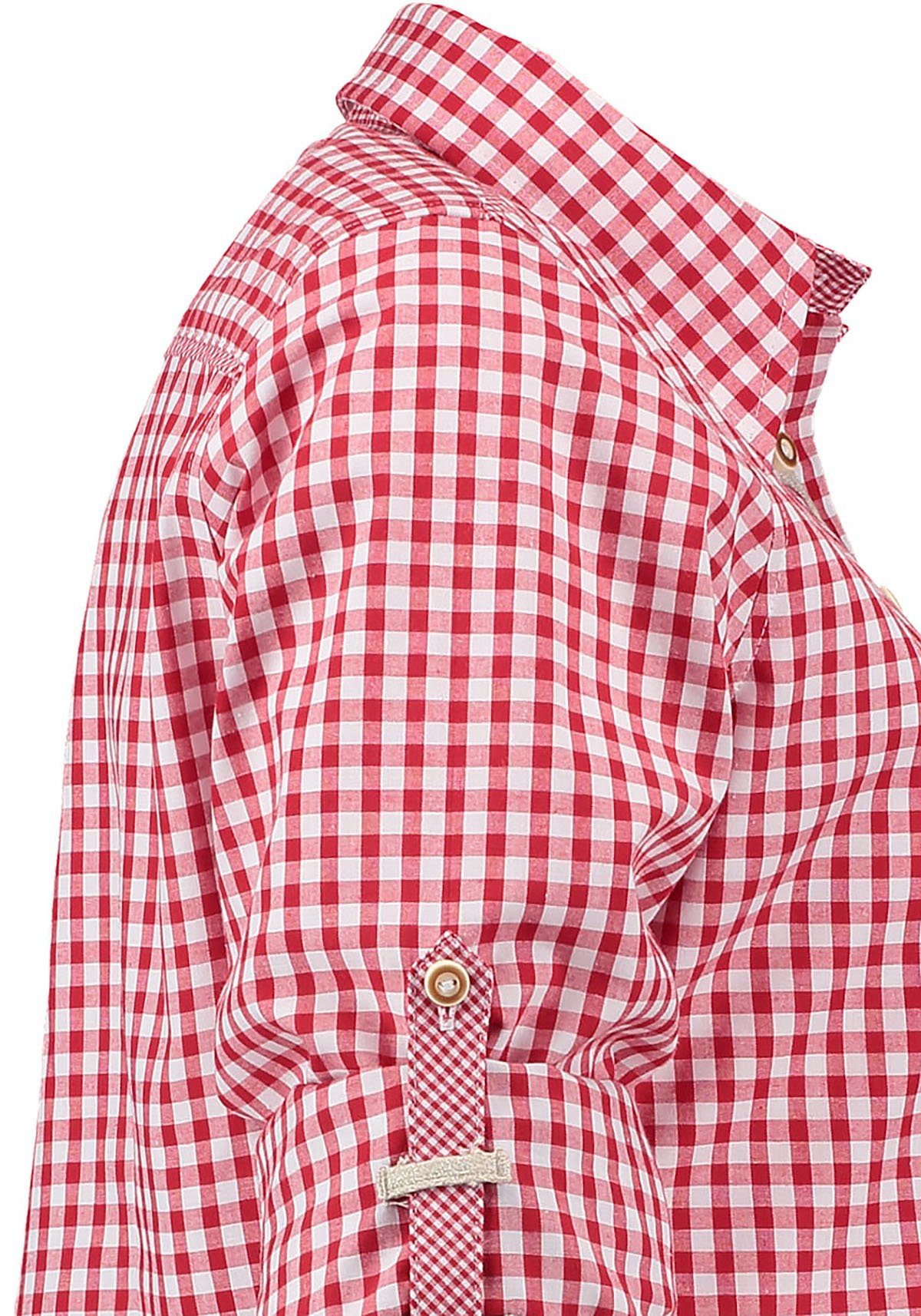 Moschen-Bayern Trachtenbluse Trachtenbluse Damen Bluse Damenbluse Langarm + Kurzarm -Oktoberfest + Lederhose kariert Karo Rot Damenbluse, Trachtenbluse, Bluse, Karobluse, Jeansbluse, klassische Bluse