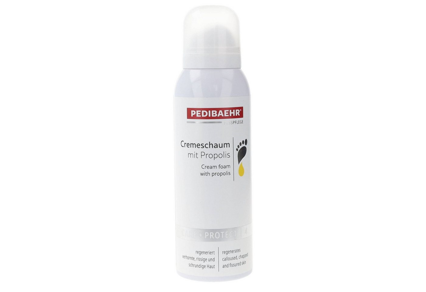 Pedibaehr Fußschaum Pedibaehr Cremeschaum Propolis 125ml für besonders trockene Haut, 1-tlg., pflegt & regeneriert mit Jojoba- & Mandelöl