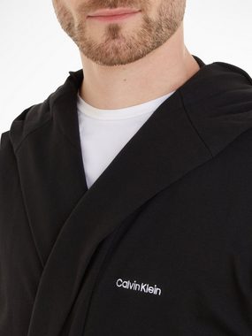 Calvin Klein Underwear Bademantel, Midilänge, Baumwoll-Mix, Gürtel, mit aufgesetzten Taschen