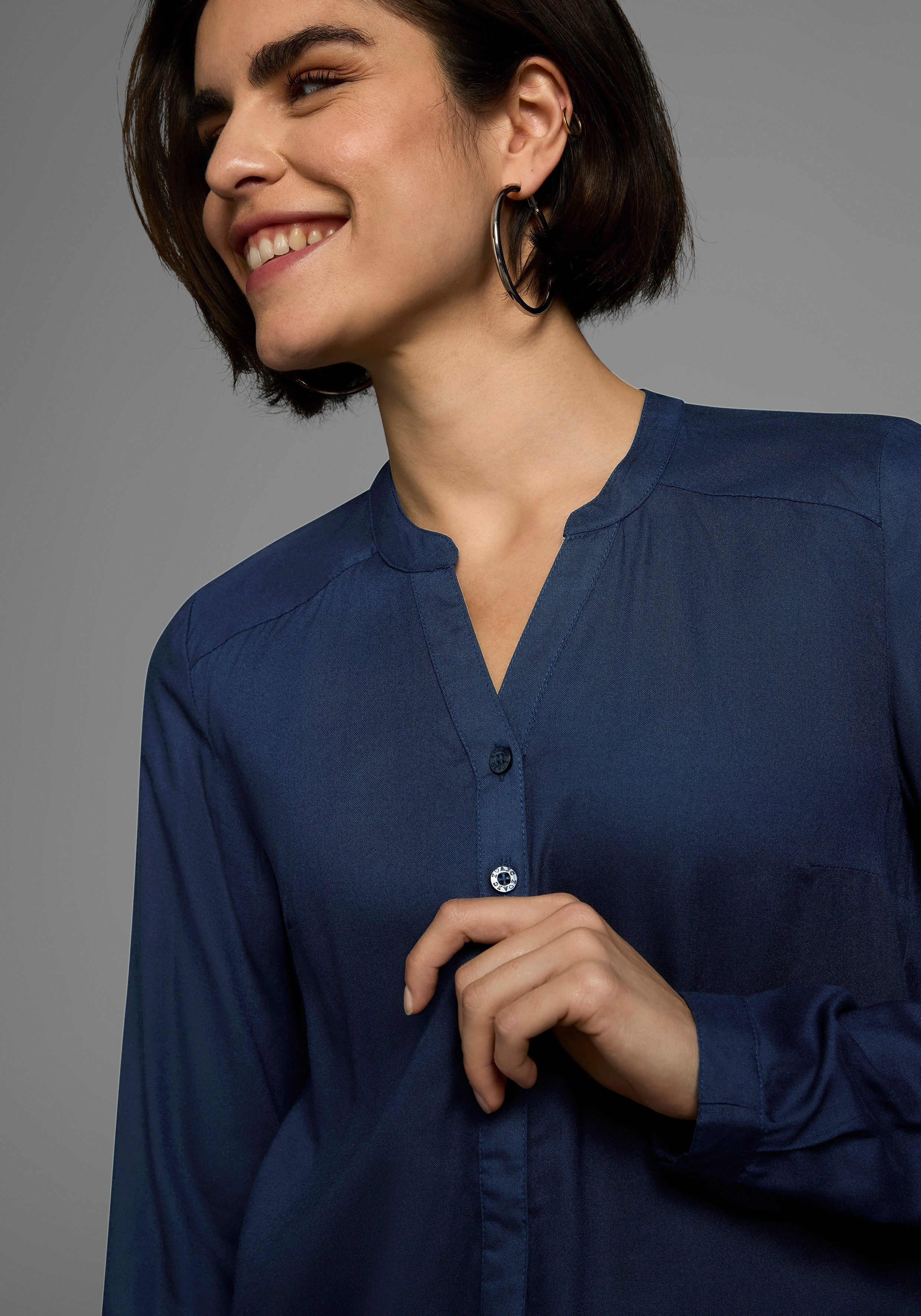 AJC Hemdbluse aus weich fließender Viskose