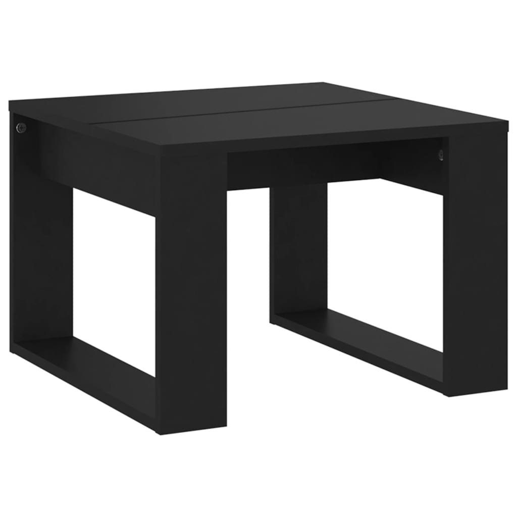 (1-St) Holzwerkstoff Schwarz vidaXL | Beistelltisch cm Schwarz Schwarz Beistelltisch 50x50x35
