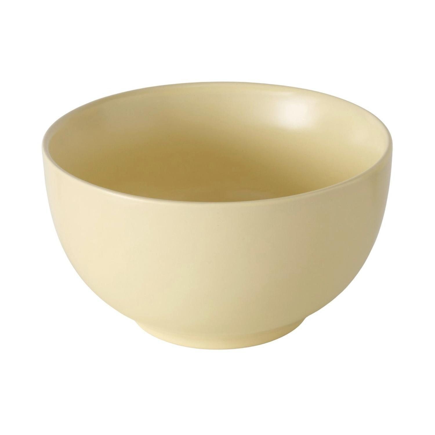 BOLTZE GRUPPE GmbH Müslischale PASTELL, Ø 14 cm, Pastellgelb, 560 ml, Steinzeug, (1-tlg), spülmaschinen- und mikrowellengeeignet