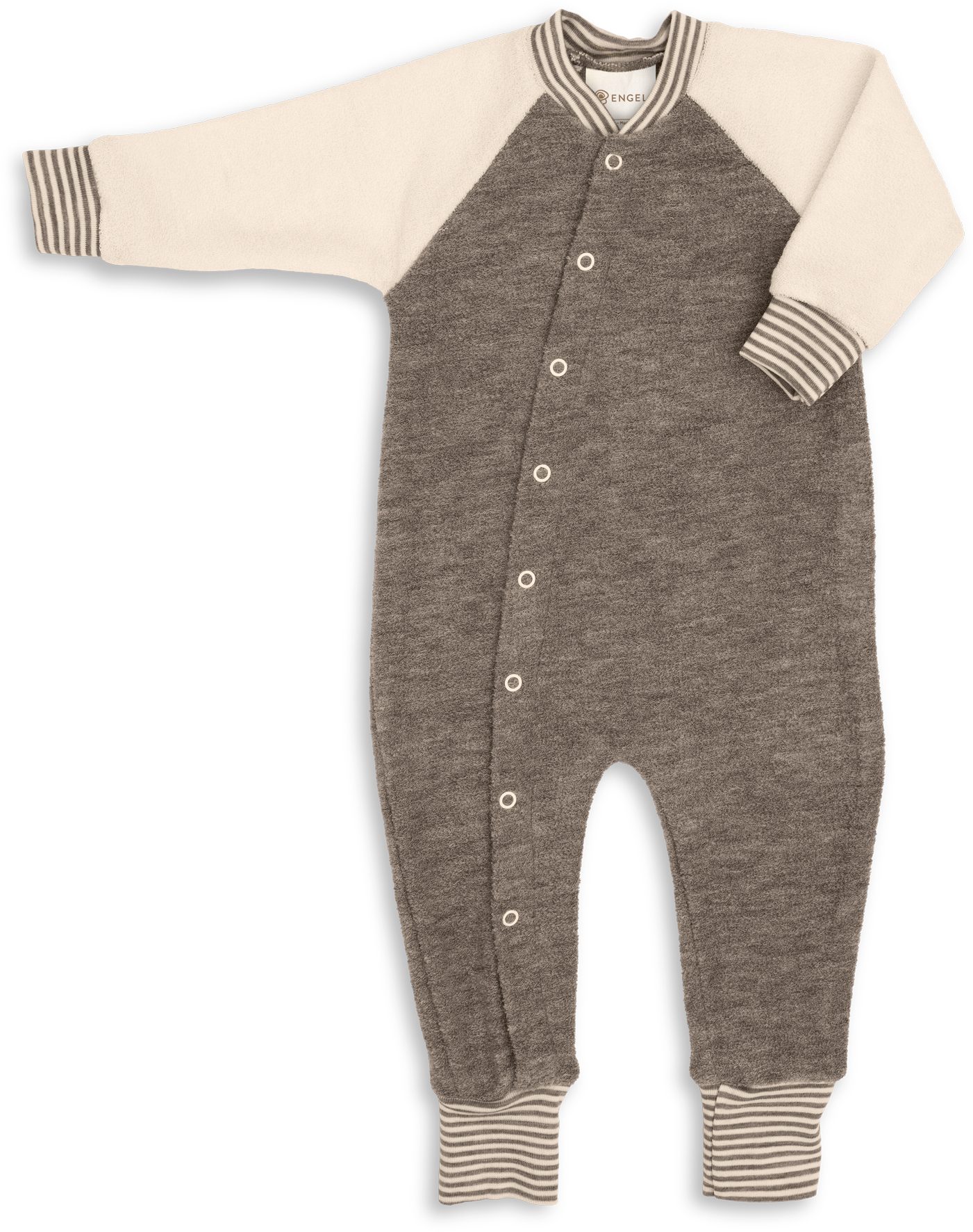 Engel Naturkleidung Schlafoverall Baby-Schlafoverall ohne Fuß, Frottee