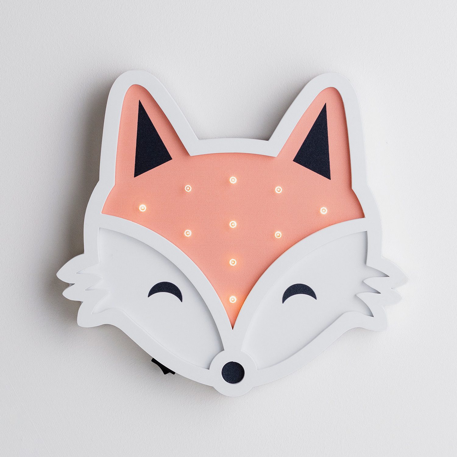 Lights4fun LED Wandleuchte Fuchs Wandlampe Kinderzimmer