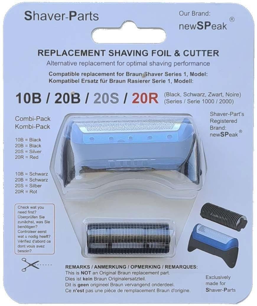 Scanpart Ersatzscherköpfe 11B, Passend für Braun Serie 1 Rasierer