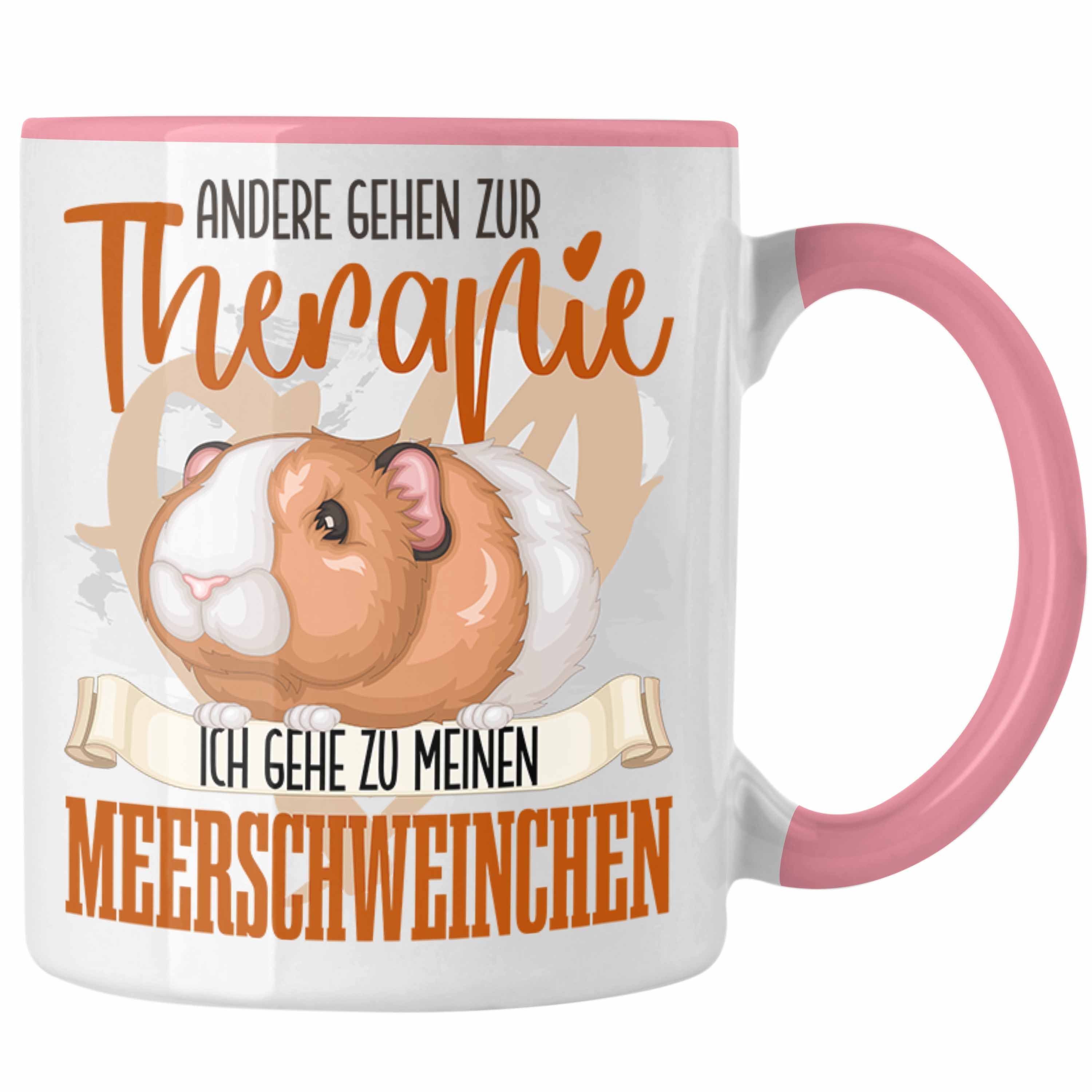 Trendation Tasse Trendation - Meerschweinchen Tasse Geschenk für Meerschweinchen Besitz Rosa | Teetassen